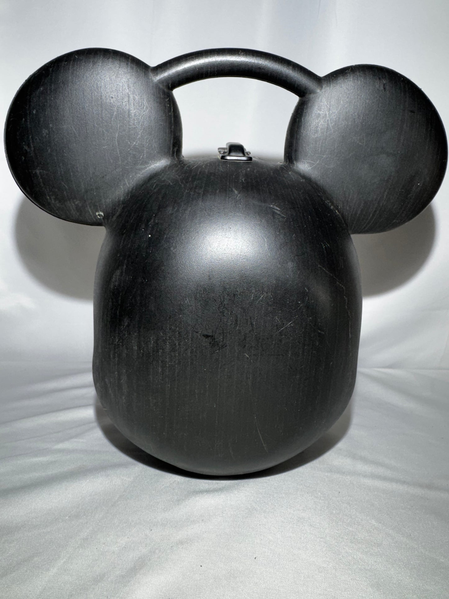 Vintage Disney Mickey Mouse Head Lunchbox & Thermos Set Aladdin 3D Molded Plastic