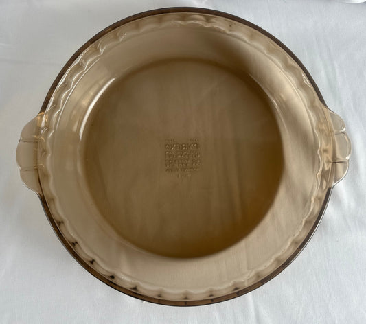 Pyrex 9.5” Amber Glass Pie Baking dish