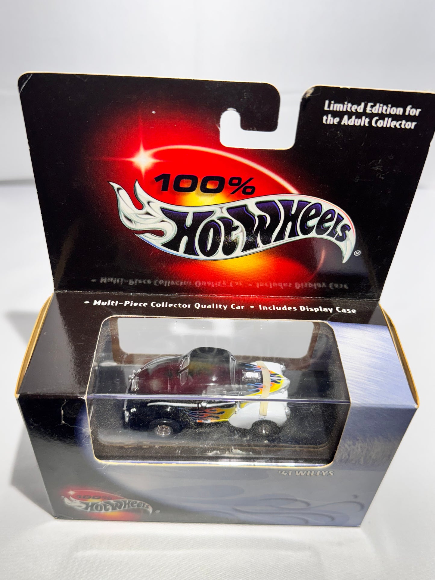 Hot Wheels 1941 Willys – Black & White with Flames Limited Edition Diecast (Mattel)