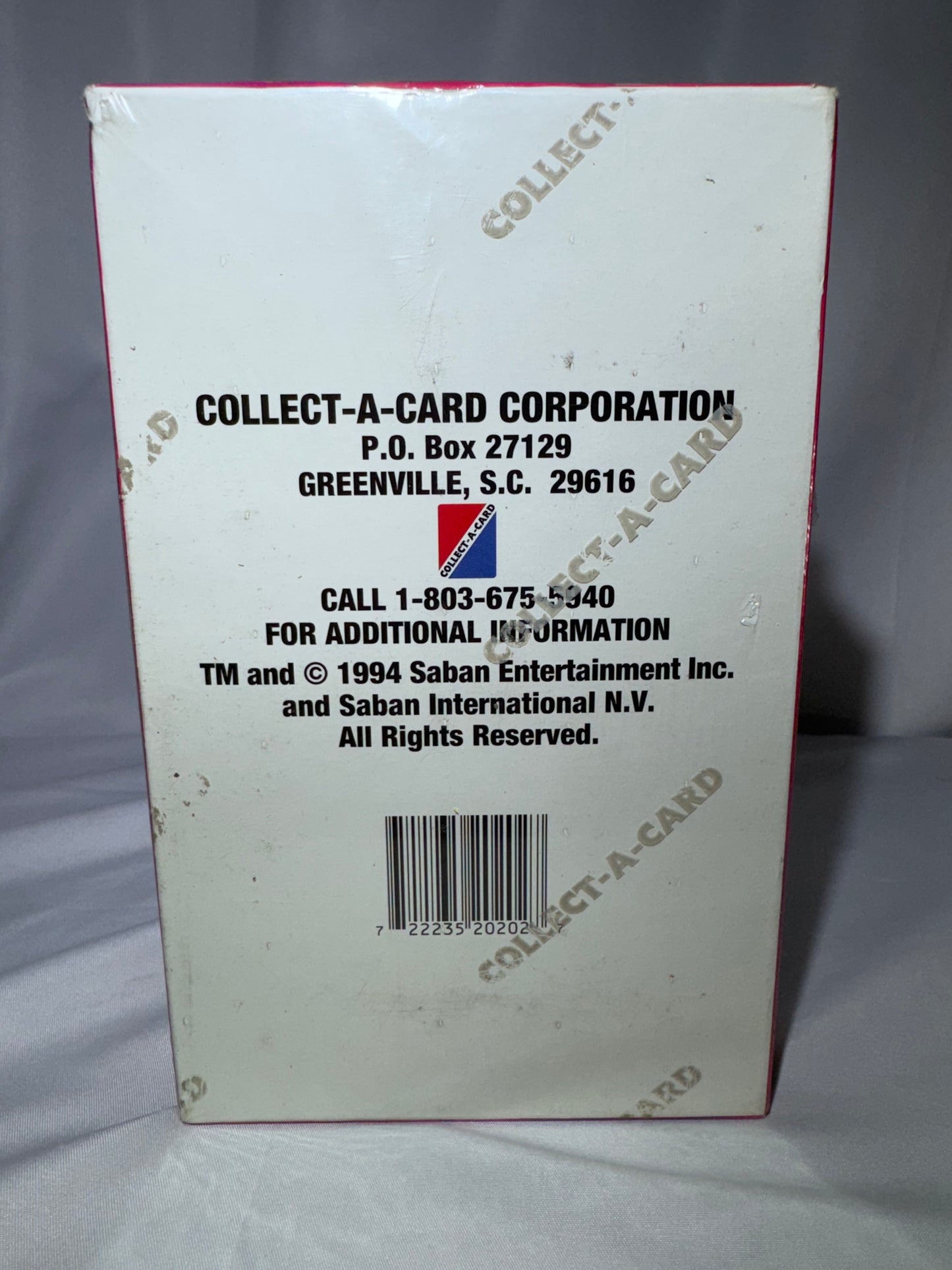 1994 Collect-A-Card Mighty Morphin Power Rangers Series 2 Hobby Box – Factory Sealed