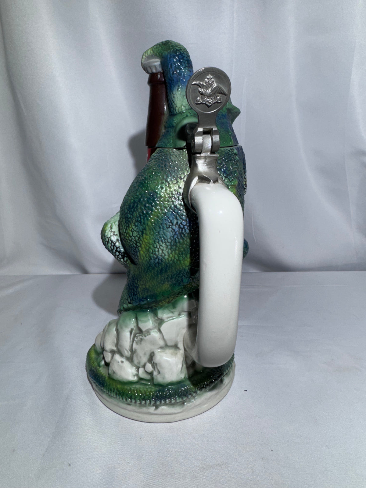 Vintage 1997 Budweiser Louie the Lizard Character Stein CS344 – Ceramarte Brazil – Boxed