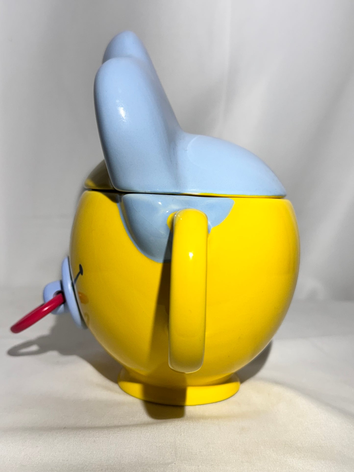 Teleflora Smiley Face Baby Ceramic Mug with Lid – “Happy Baby Boy” Collectible