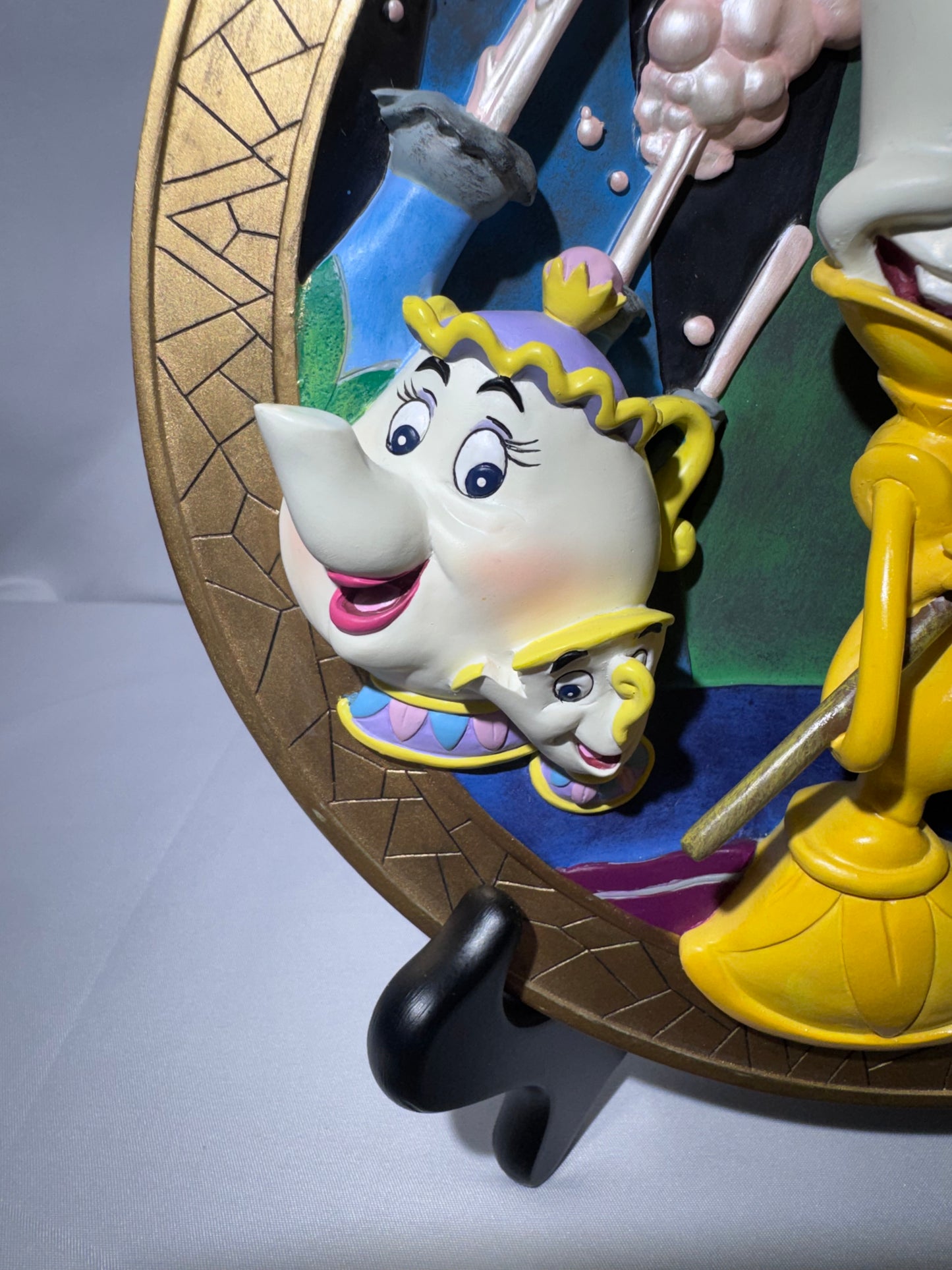 Disney Beauty & the Beast Be Our Guest 3D Collector Plate LE 2833/5000 Box COA