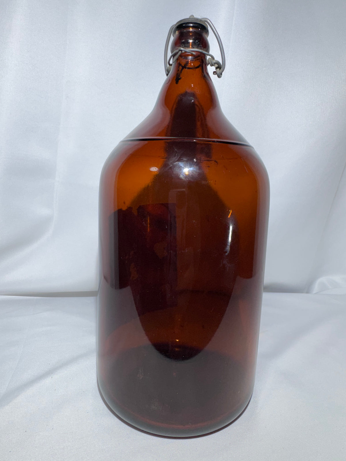 Vintage Bohemian Club Beer Half-Gallon Amber Glass Bottle – Spokane, Washington