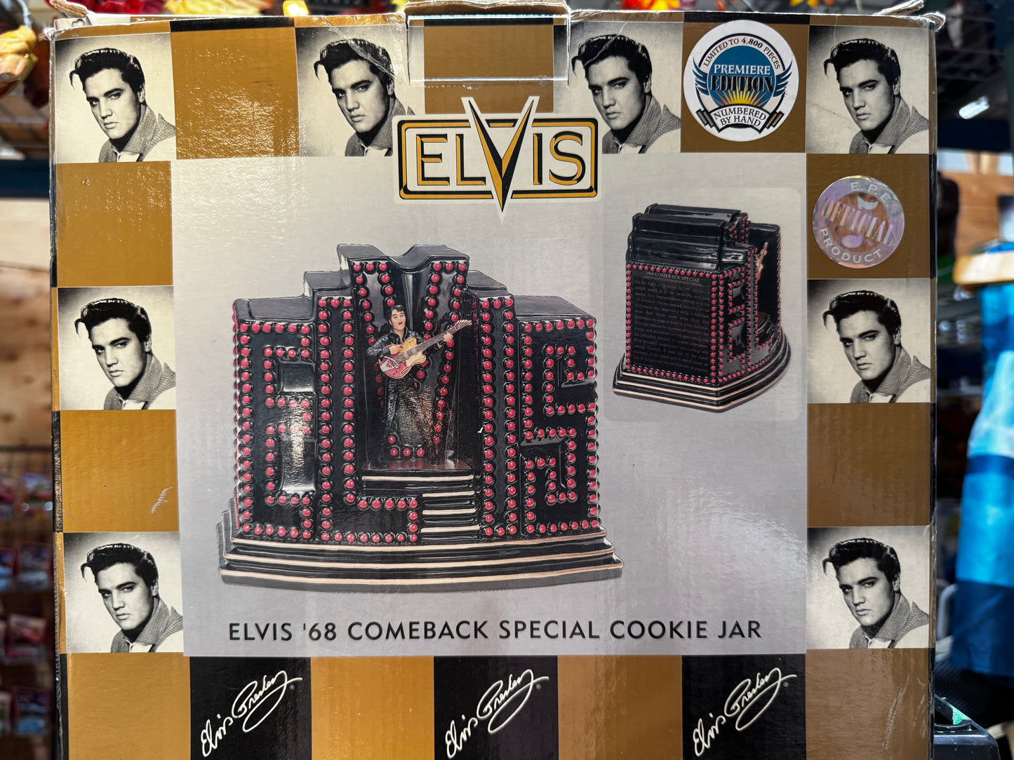Vandor Elvis Presley 1968 Comeback Special Cookie Jar LE #362/4800 w/ Box 1999