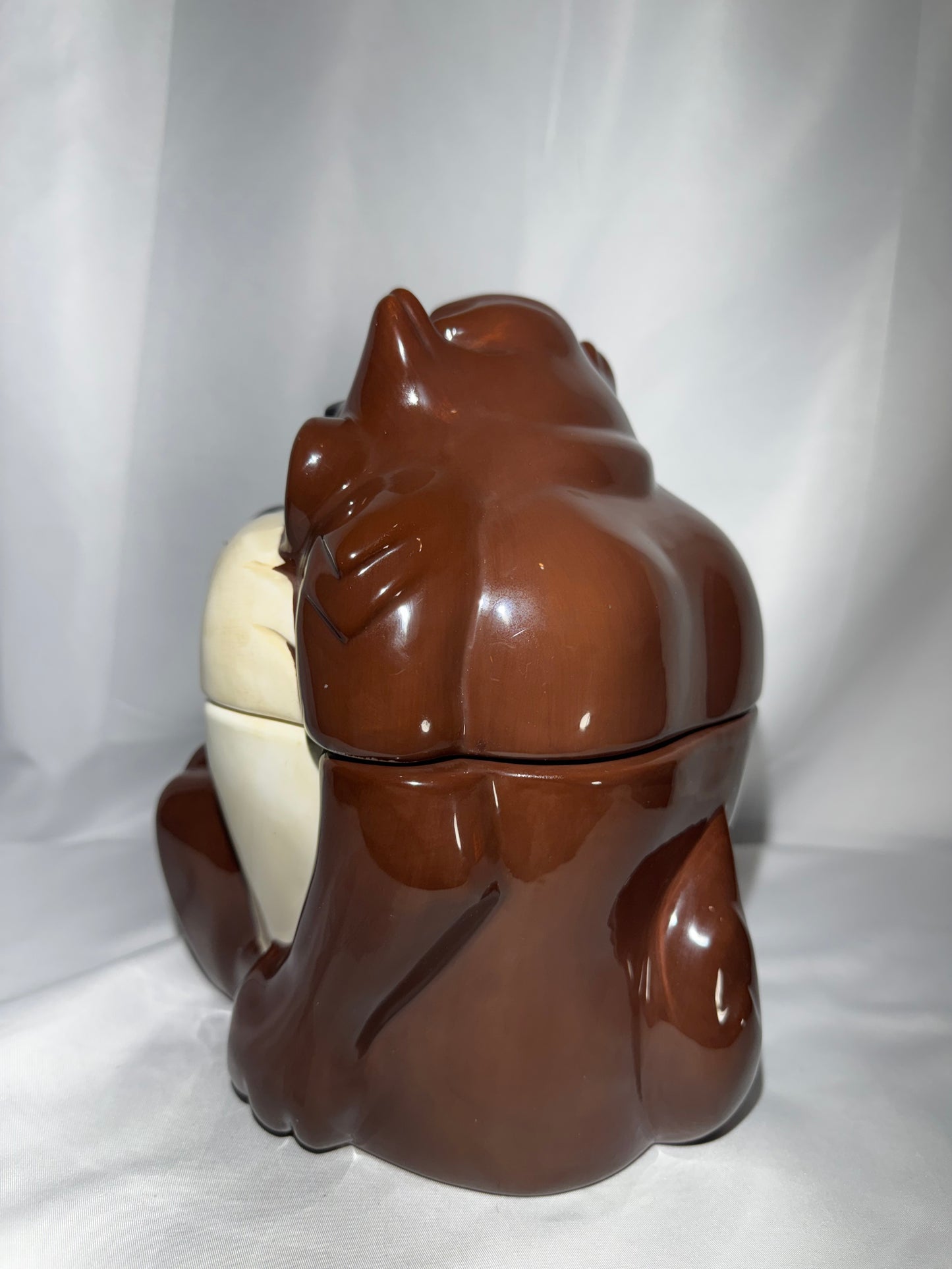 Warner Bros Taz Cookie Jar Canister 1995 Looney Tunes 9.5” Airtight Lid Vintage