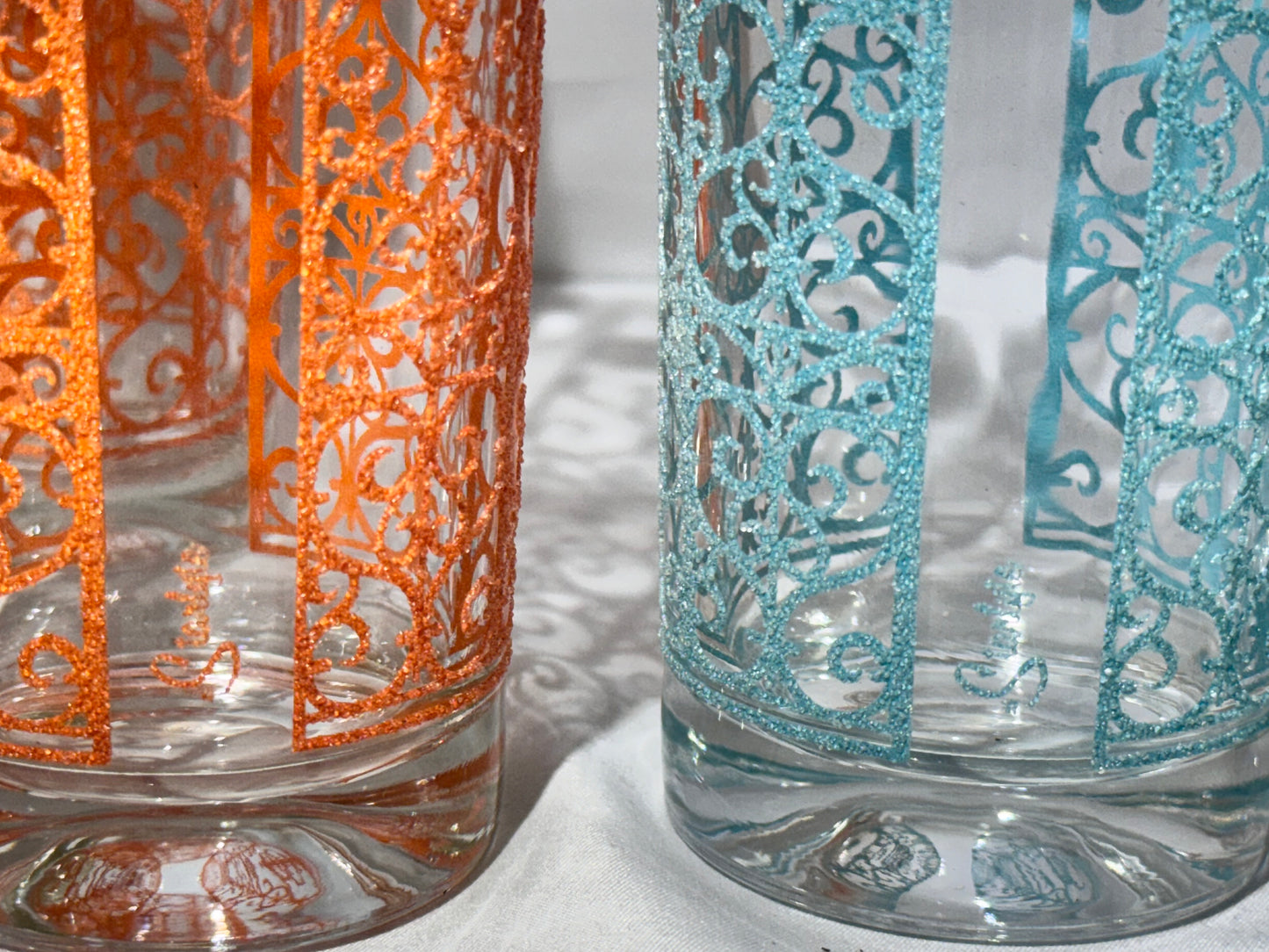 Mid Century Libbey Starlyte Madrid Hi-Ball Glasses Set of 8 w/ Box