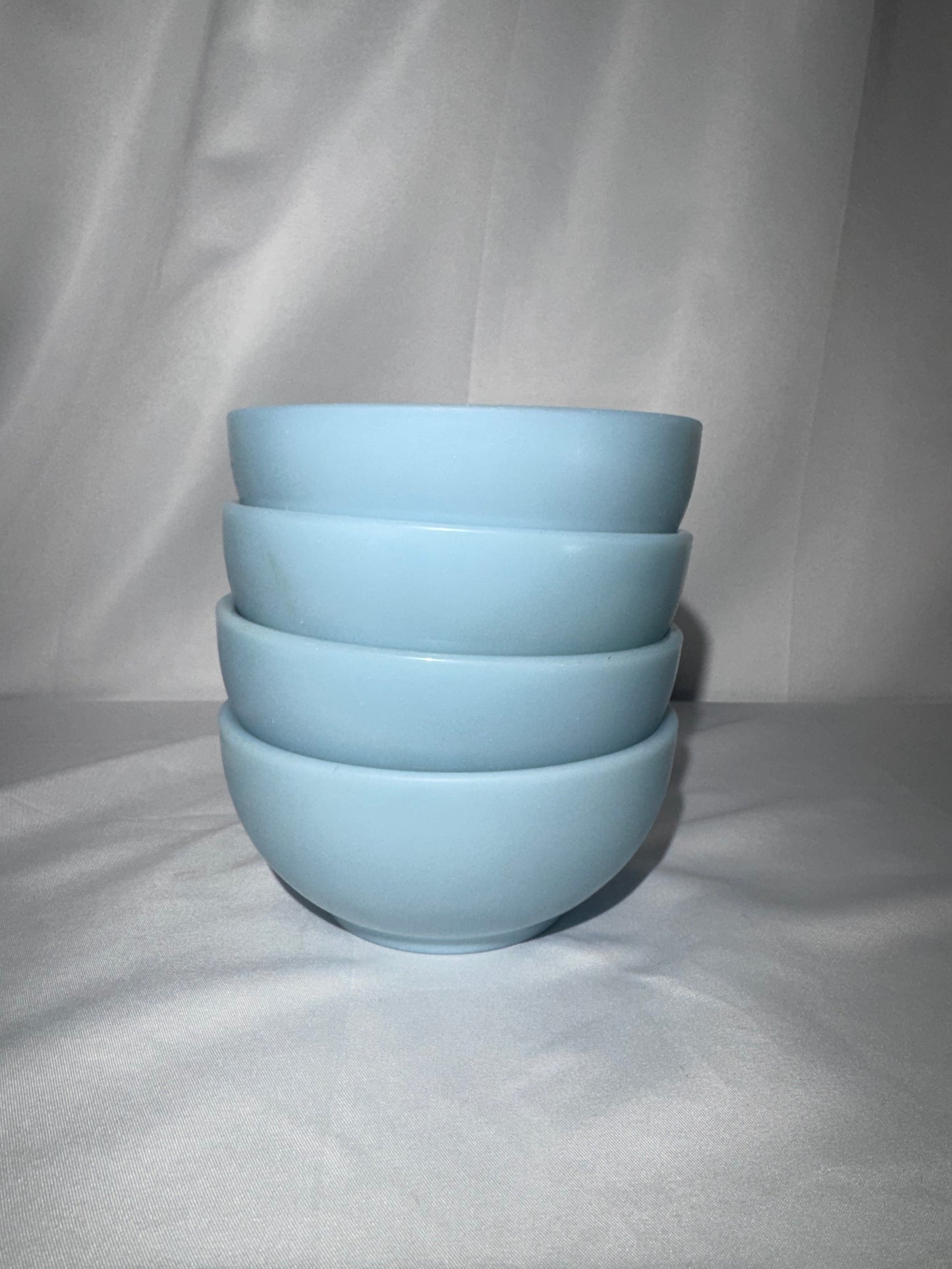 Vintage Fire-King Turquoise/Delphite Blue Chili Bowls – Set of 4