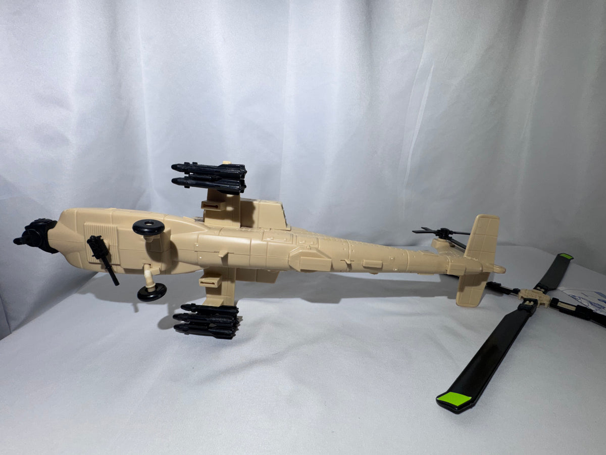 Vintage 1991 G.I. Joe Desert Apache Helicopter – Parts/Incomplete – Includes Instruction Manual