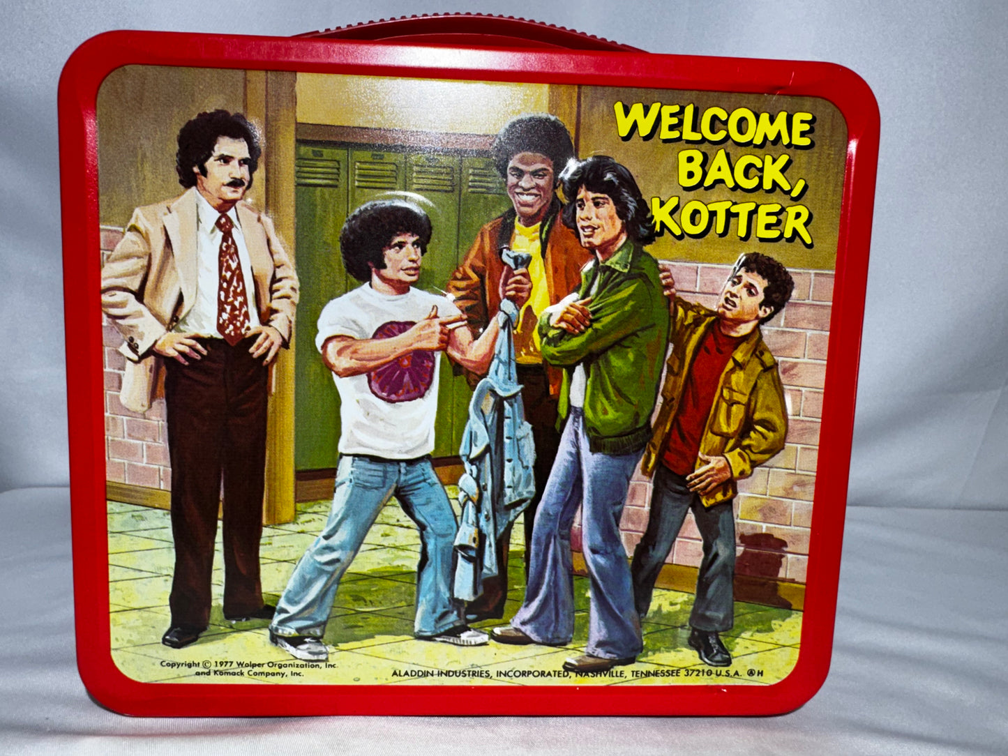 Vintage 1977 Welcome Back, Kotter Metal Lunchbox & Thermos Aladdin Industries