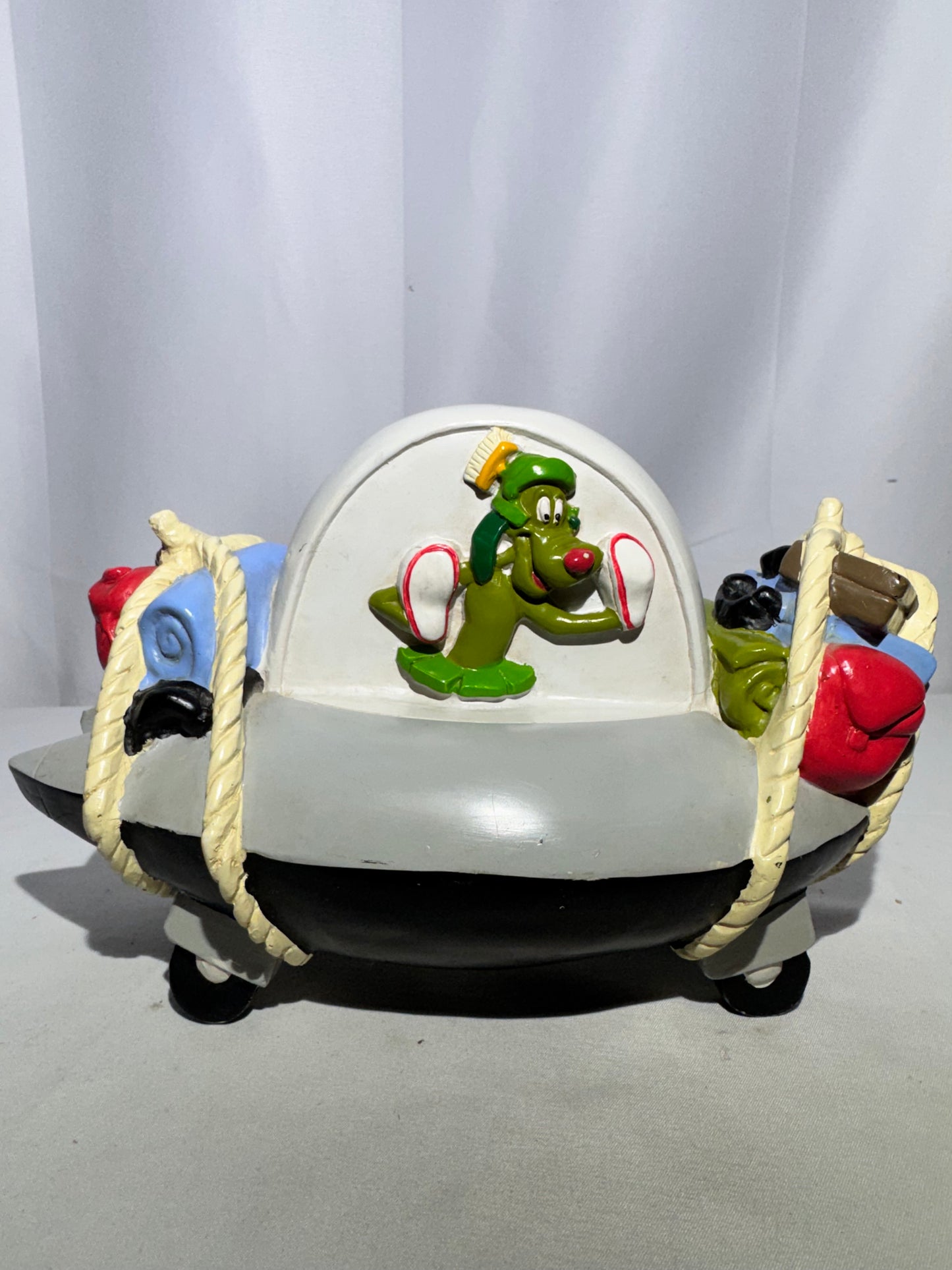 Vintage 1994 Warner Bros Marvin the Martian Ceramic Coin Bank – Spaceship w/ K-9