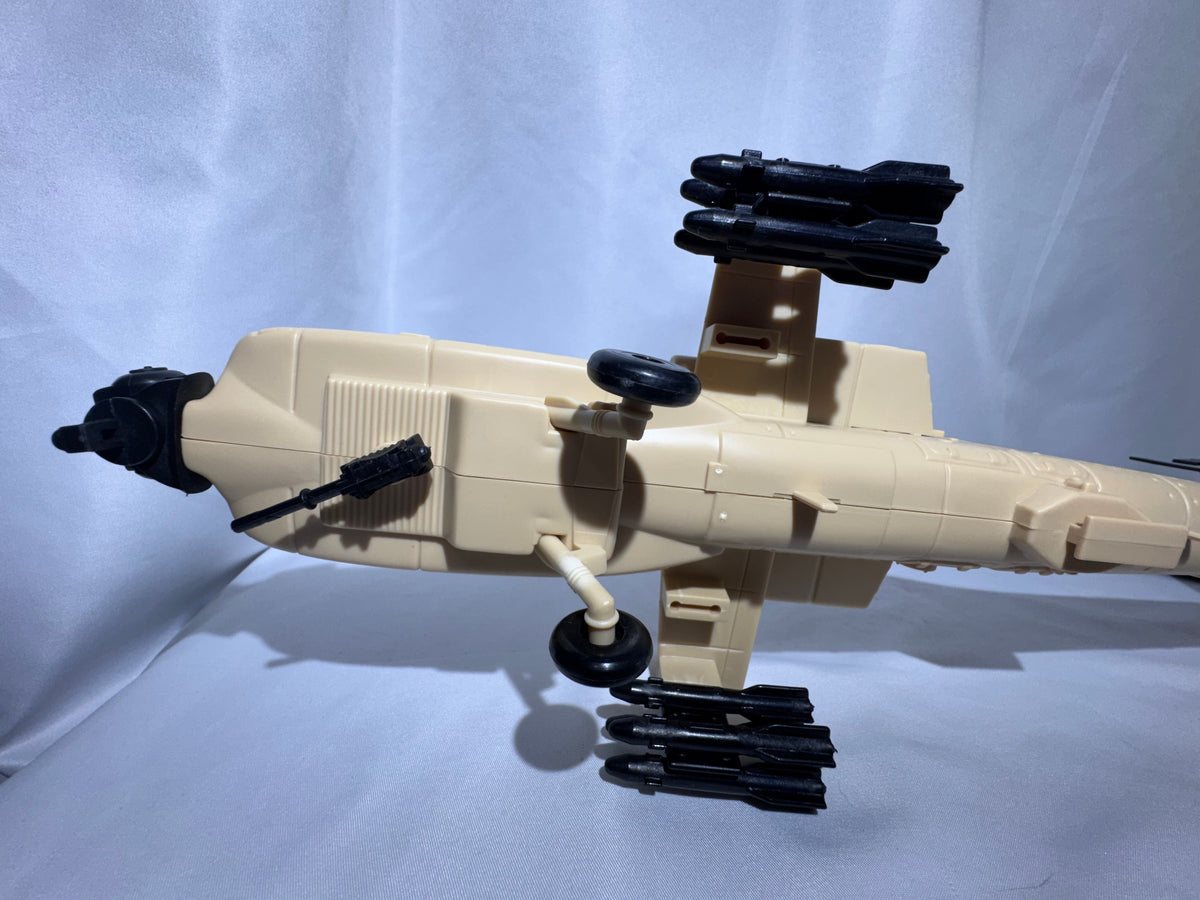 Vintage 1991 G.I. Joe Desert Apache Helicopter – Parts/Incomplete – Includes Instruction Manual