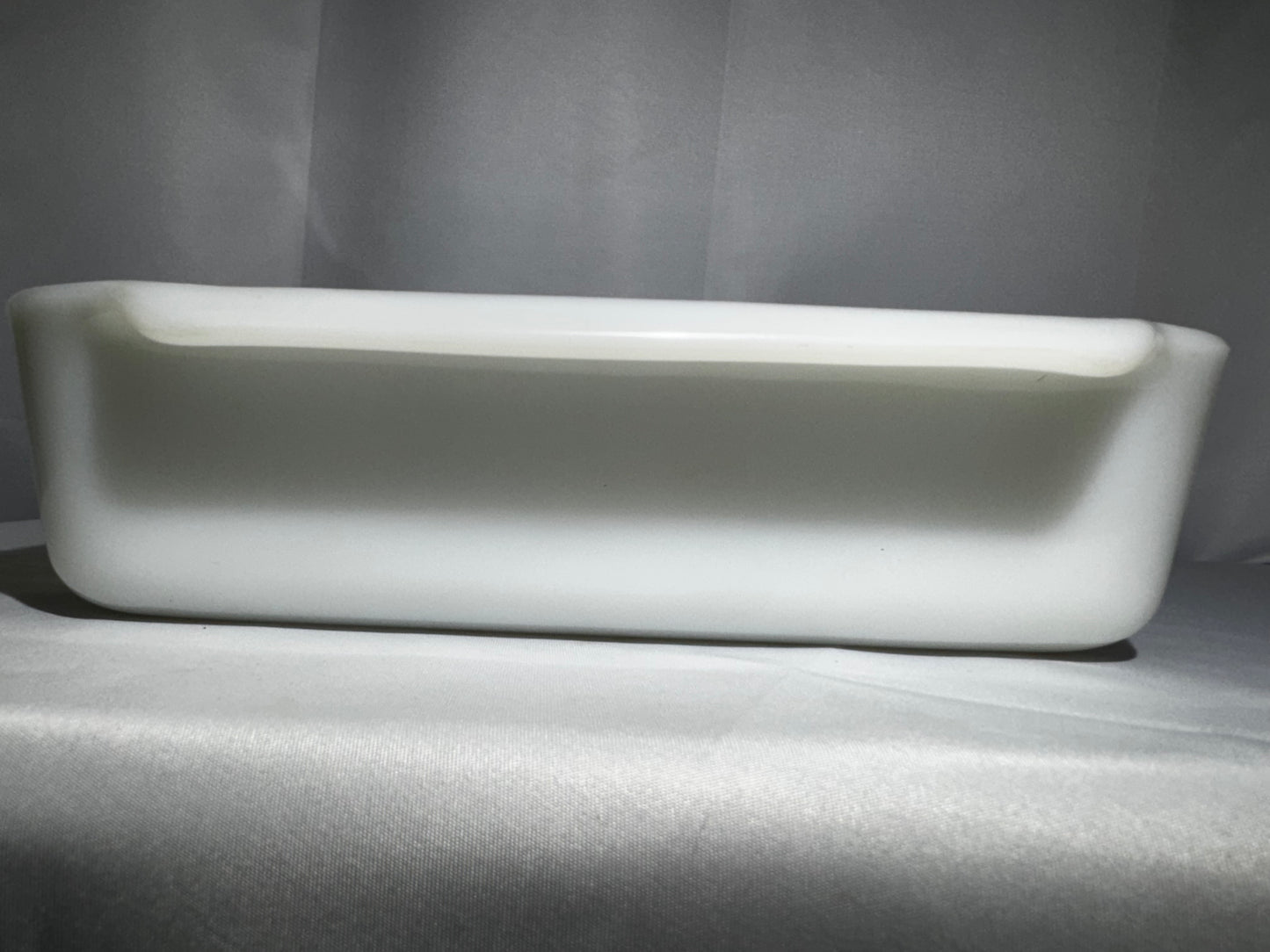 Vintage Anchor Hocking Fire-King Meadow Green Milk Glass Baking Dish #435 8 Inch