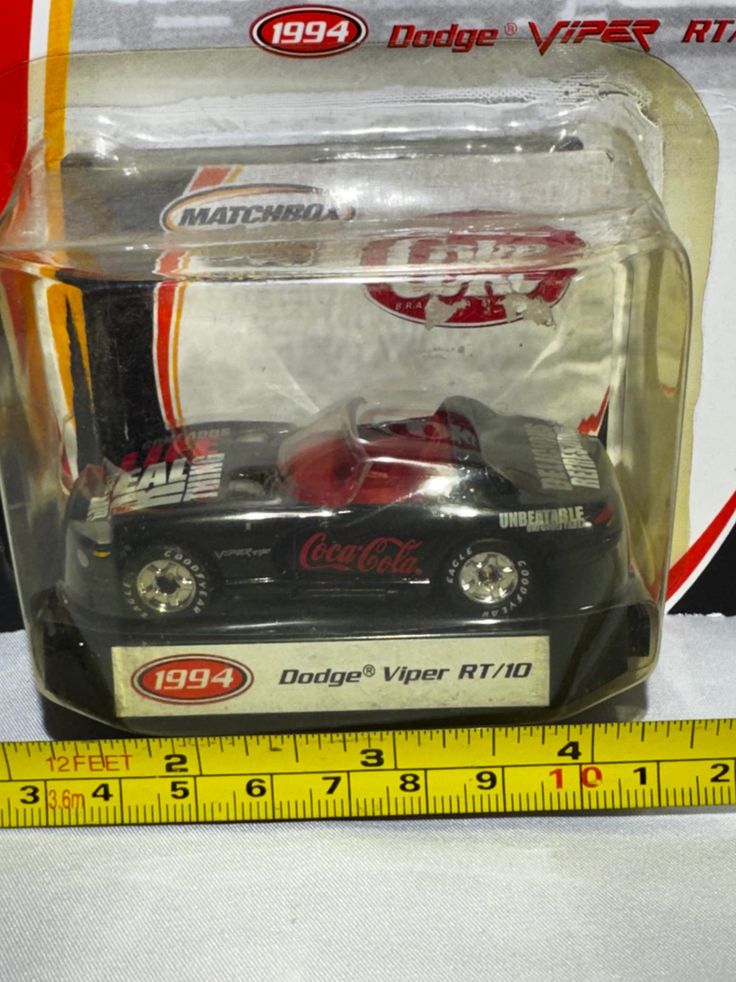 2002 Matchbox Collectibles 1994 Dodge Viper RT/10 Coca-Cola 50th Anniversary Series