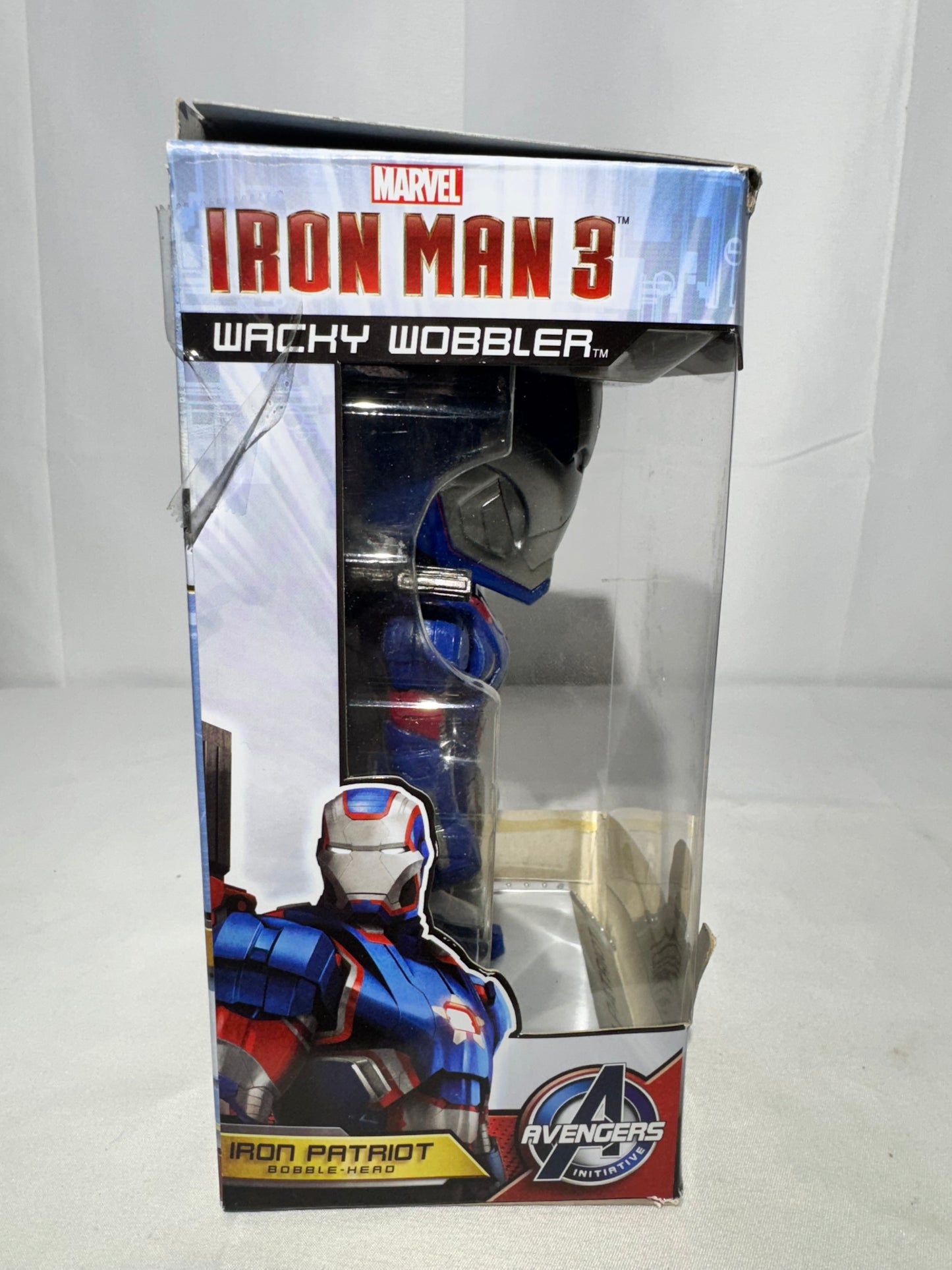 Marvel Iron Man 3 – Iron Patriot Wacky Wobbler Bobblehead (2013) – Original Box
