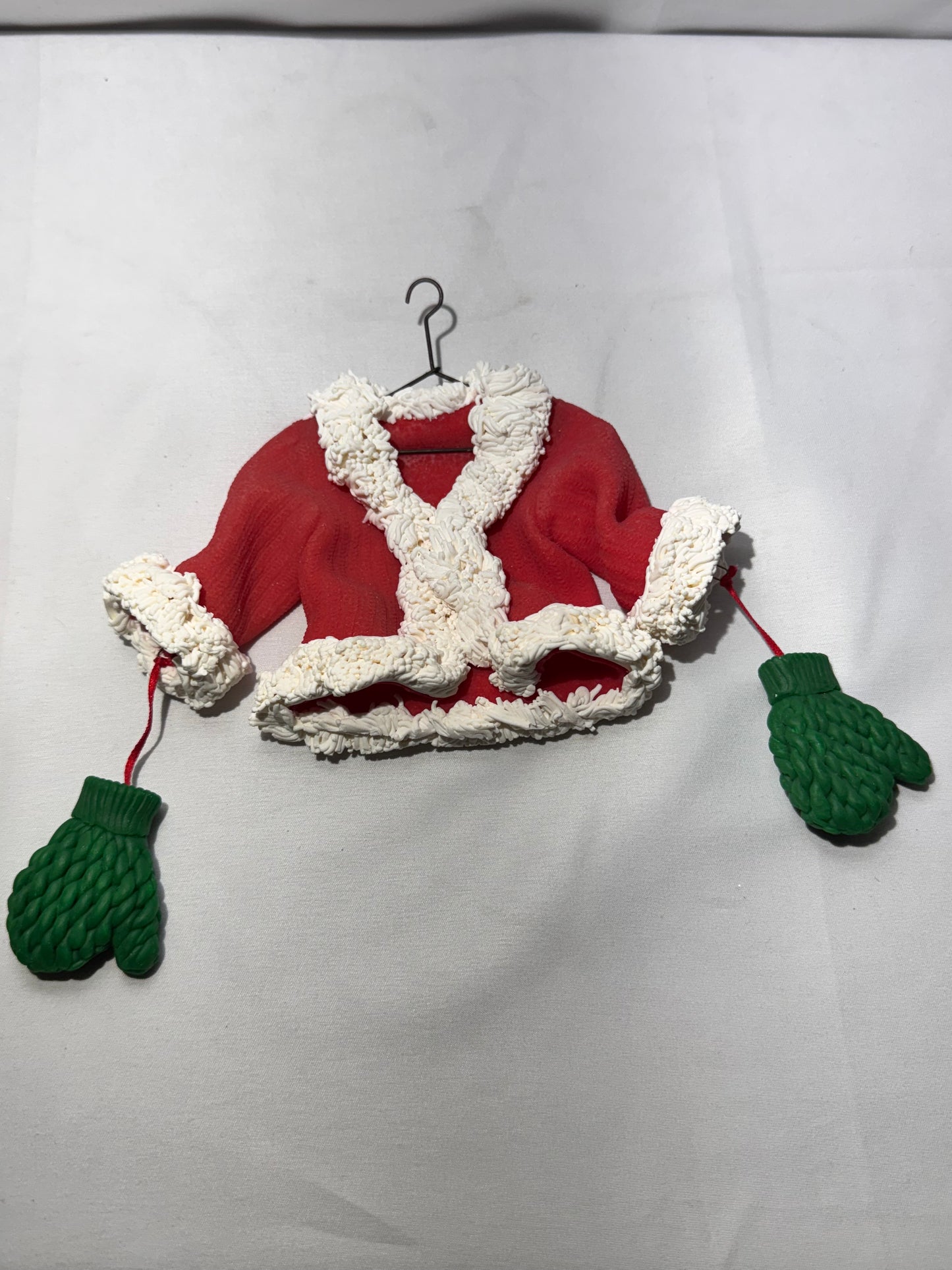 Dept.56 Santa Suit Ornament Set Hat & Scarf, Jacket & Mittens, and Boots