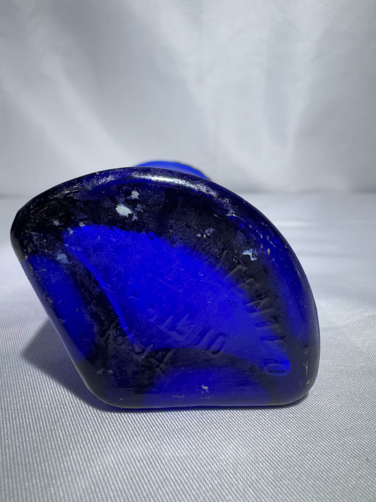 Antique A.J. White Laxol Cobalt Blue Glass Medicine Bottle – New York – 1894 Patent