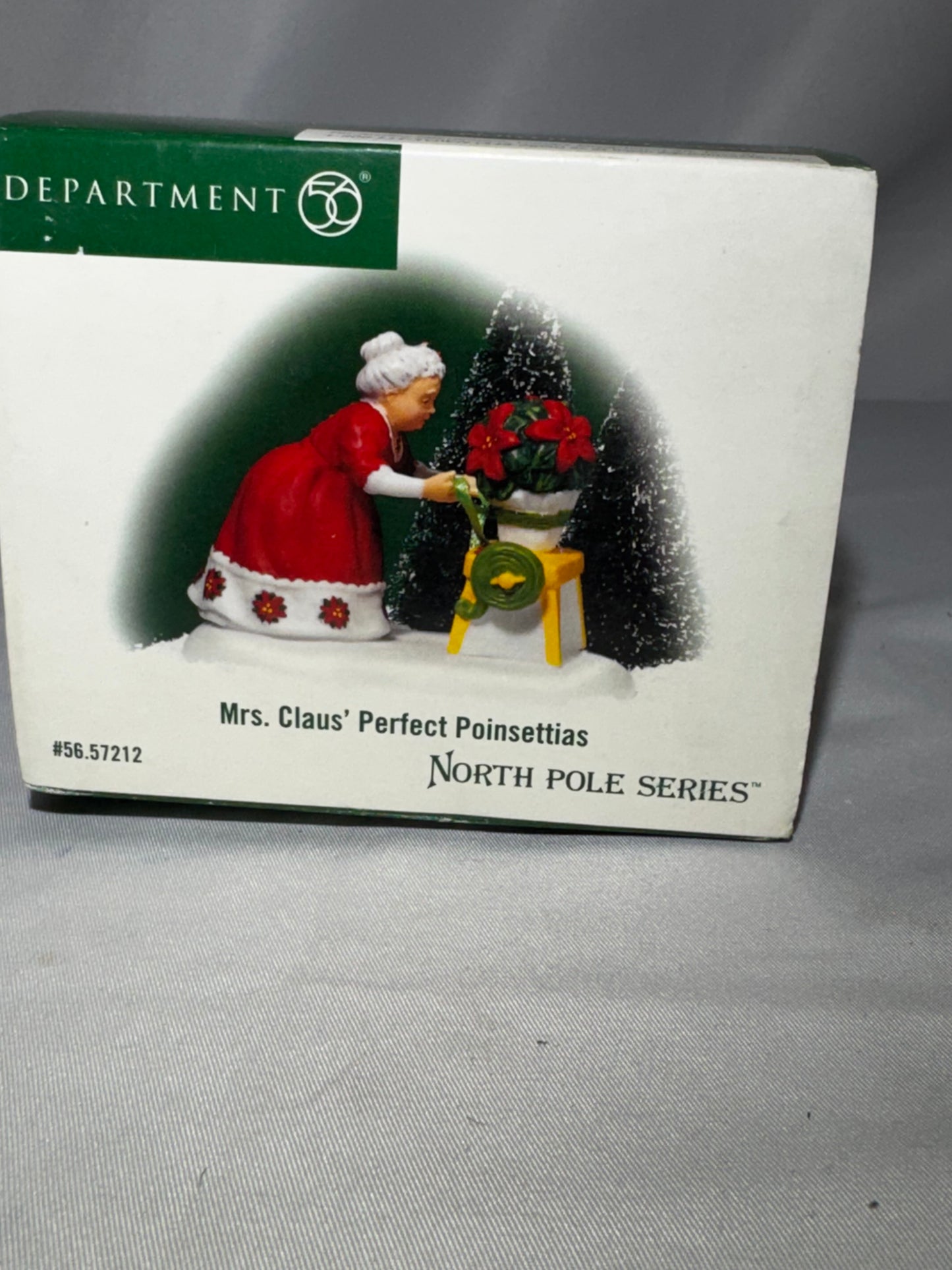 Department 56 Mrs. Claus’ Perfect Poinsettias #56.57212 North Pole Retired