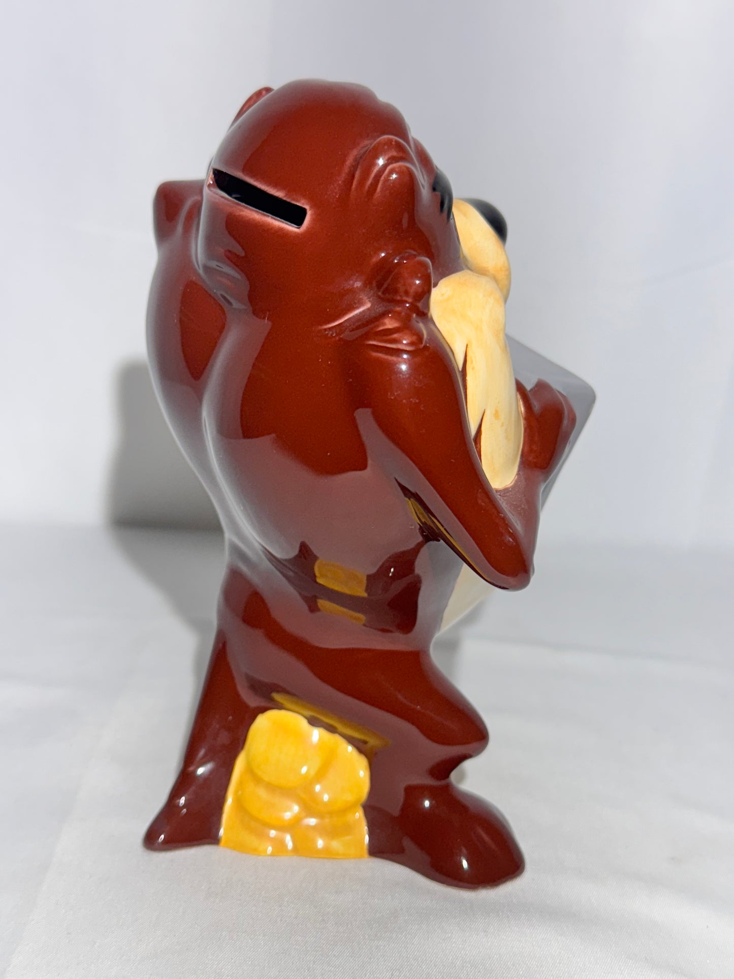 1996 Taz Ceramic Piggy Bank – Tropical Diffusion – Warner Bros Looney Tunes