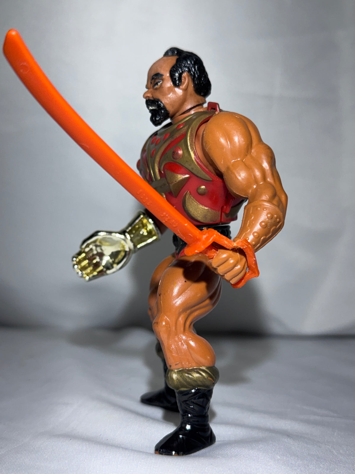 Vintage Mattel Masters of the Universe Jitsu Action Figure – Sword & 2 Chest Armor Pieces – MOTU