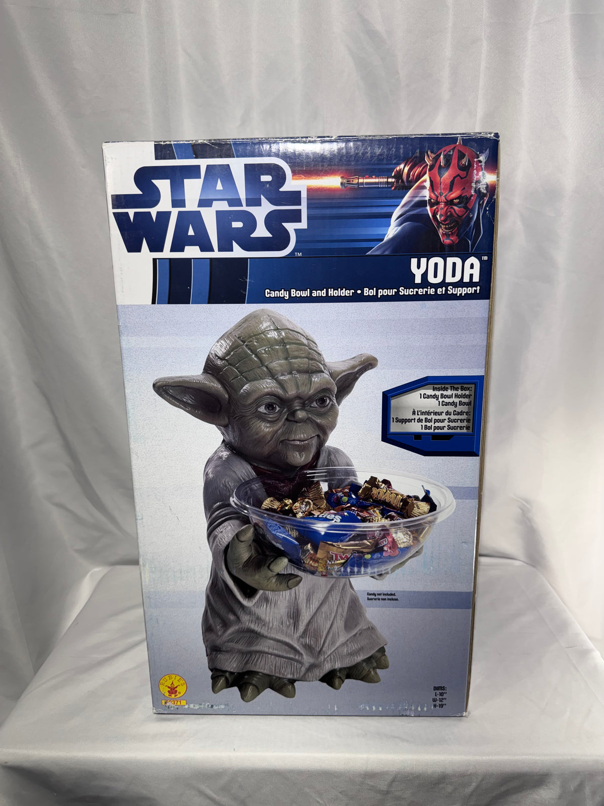 Star Wars Yoda Candy Bowl Holder Rubie’s Costumes 19” Halloween Decoration