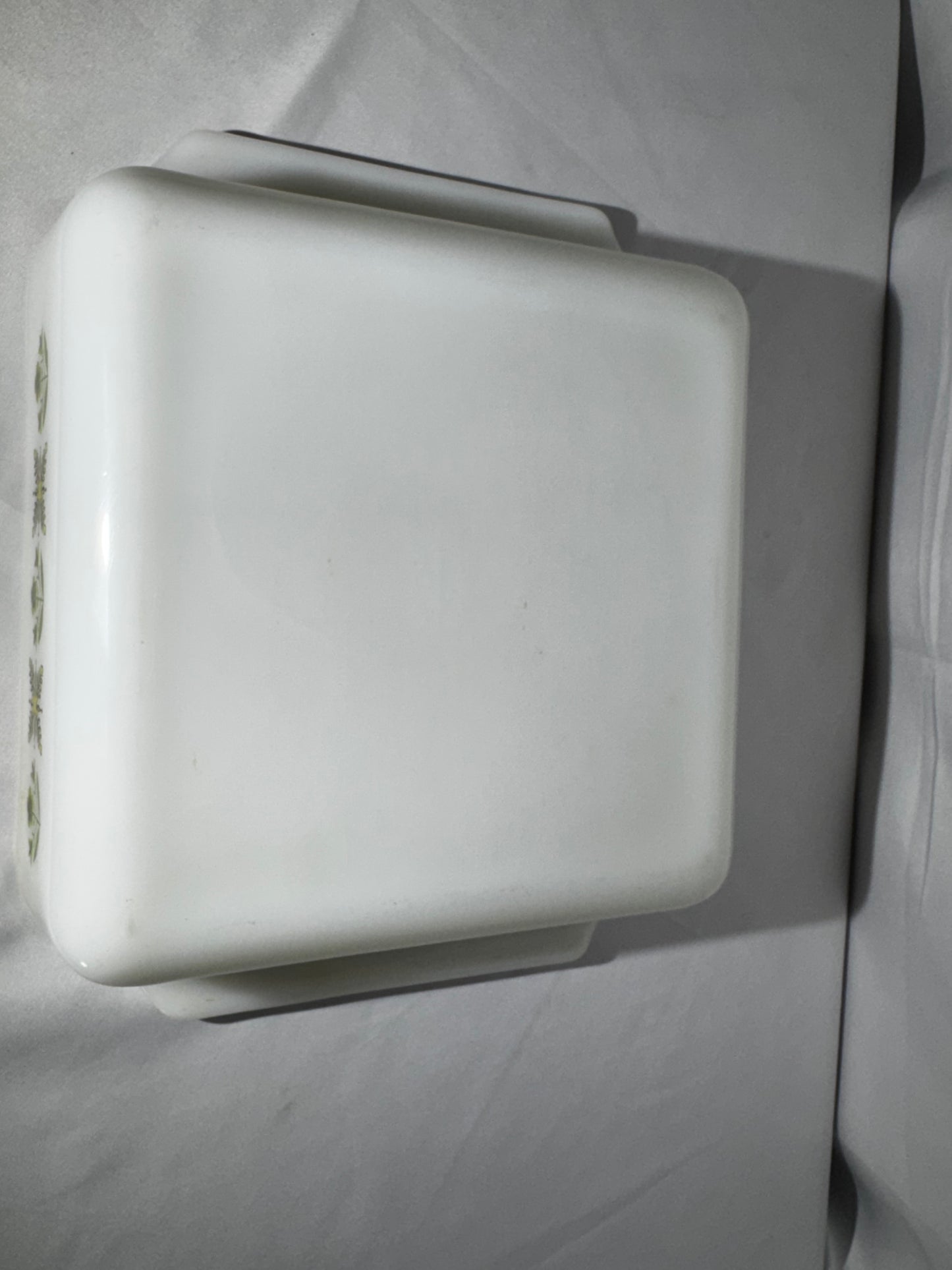 Vintage Anchor Hocking Fire-King Meadow Green Milk Glass Baking Dish #435 8 Inch