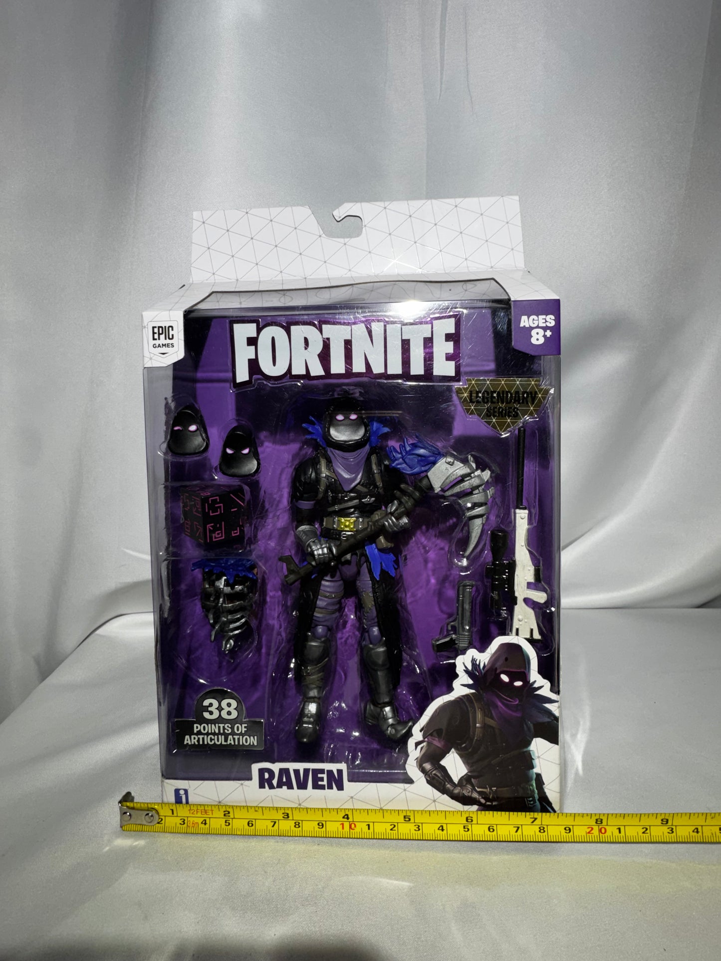 Fortnite Raven Legendary Series Action Figure 2019 Epic Games 38 Articulation 8 Pc NIB