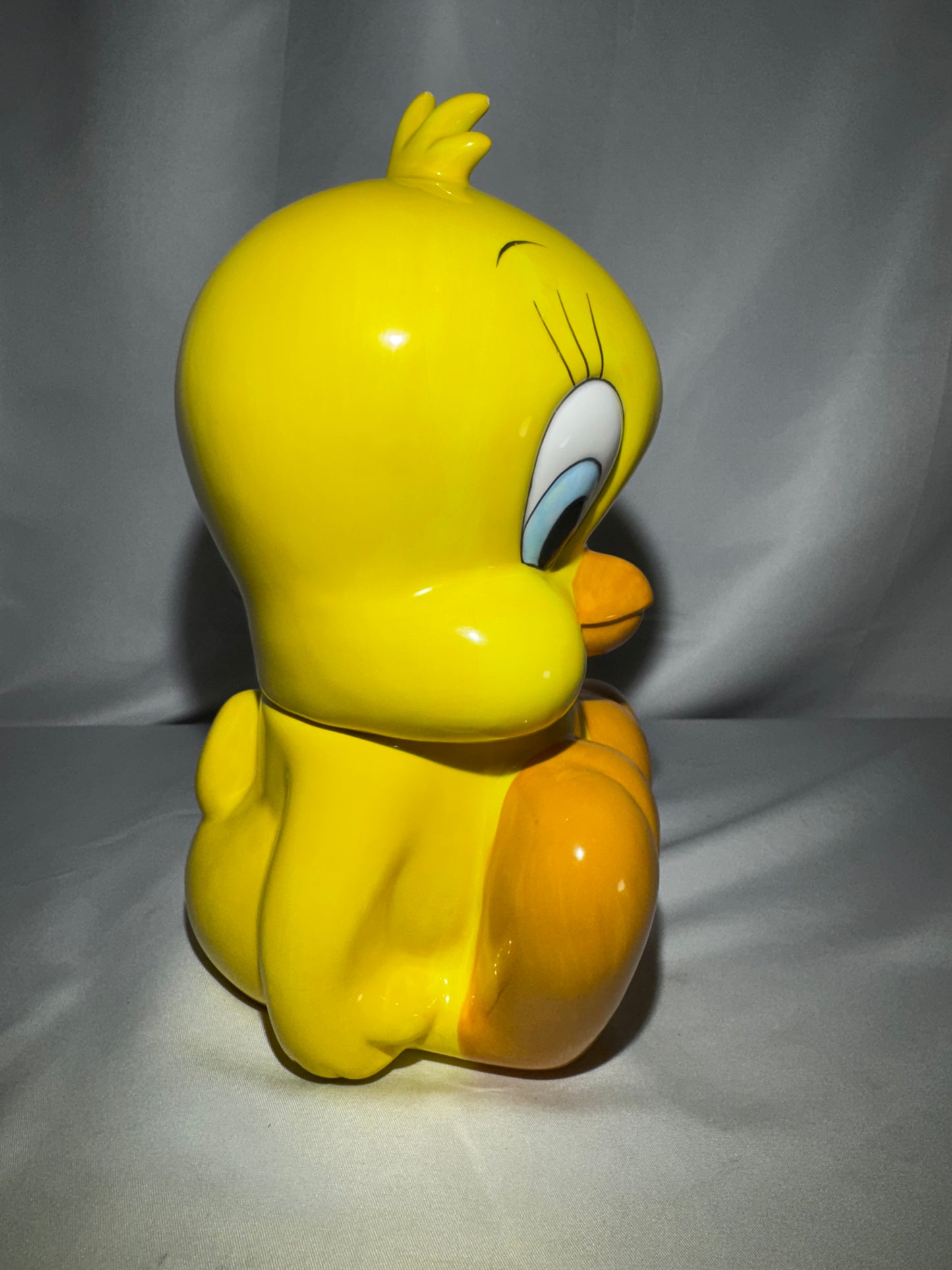 1995 Warner Bros Studio Store Tweety Bird Ceramic Cookie Jar Canister Vintage 9.5”