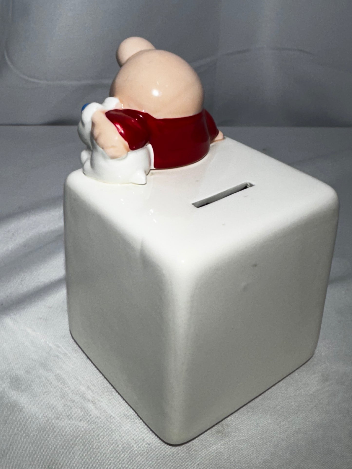 Vintage 1980s Tom Wilson Ziggy “For Safe Keeping” Ceramic Piggy Bank
