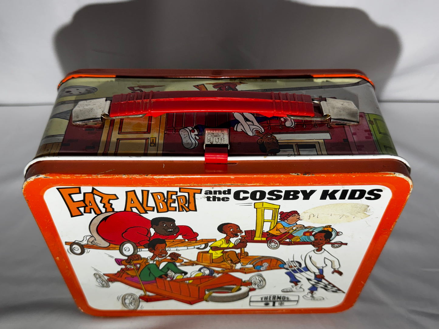 Vintage 1973 Fat Albert and the Cosby Kids Metal Lunch Box w/ Original Thermos