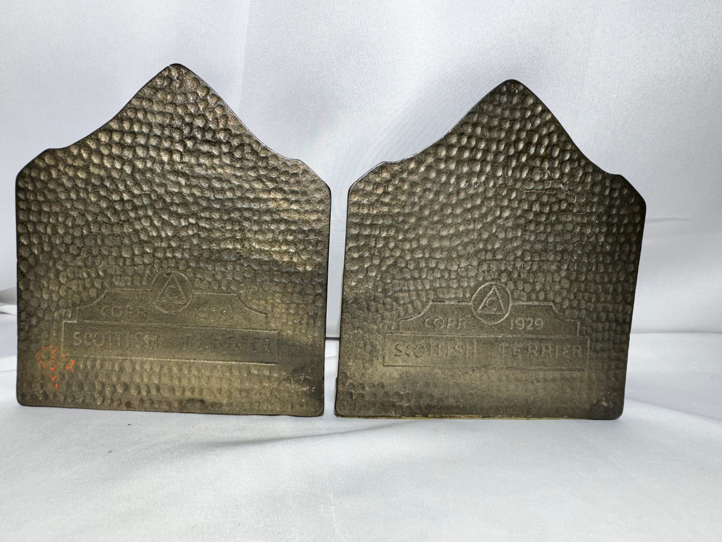 Vintage Scottish Terrier Cast Iron Bookends – c. 1929