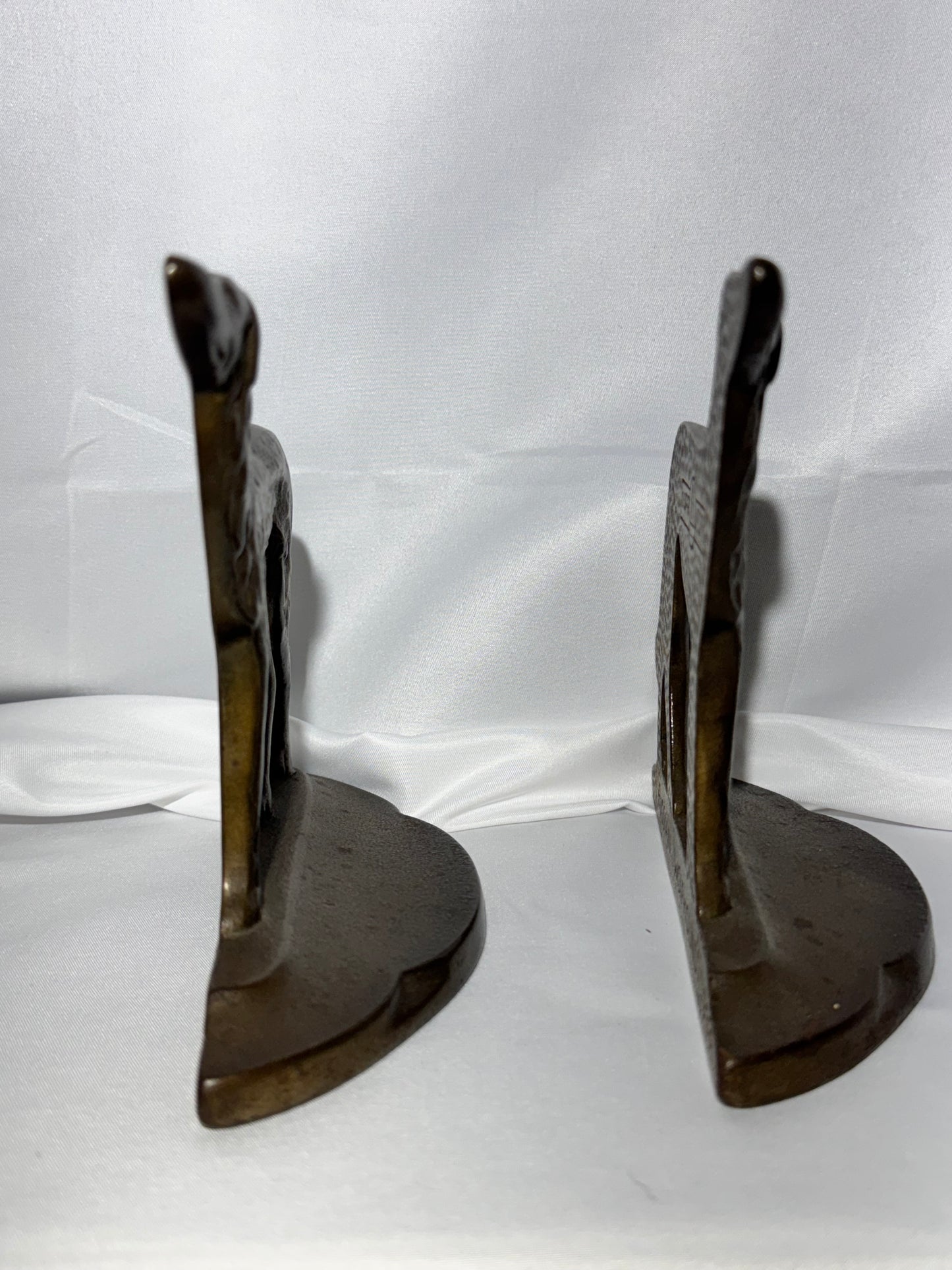 Pair of Art Deco Russian Wolfhound Cast Iron Bookends – c. 1929 Connecticut Foundry