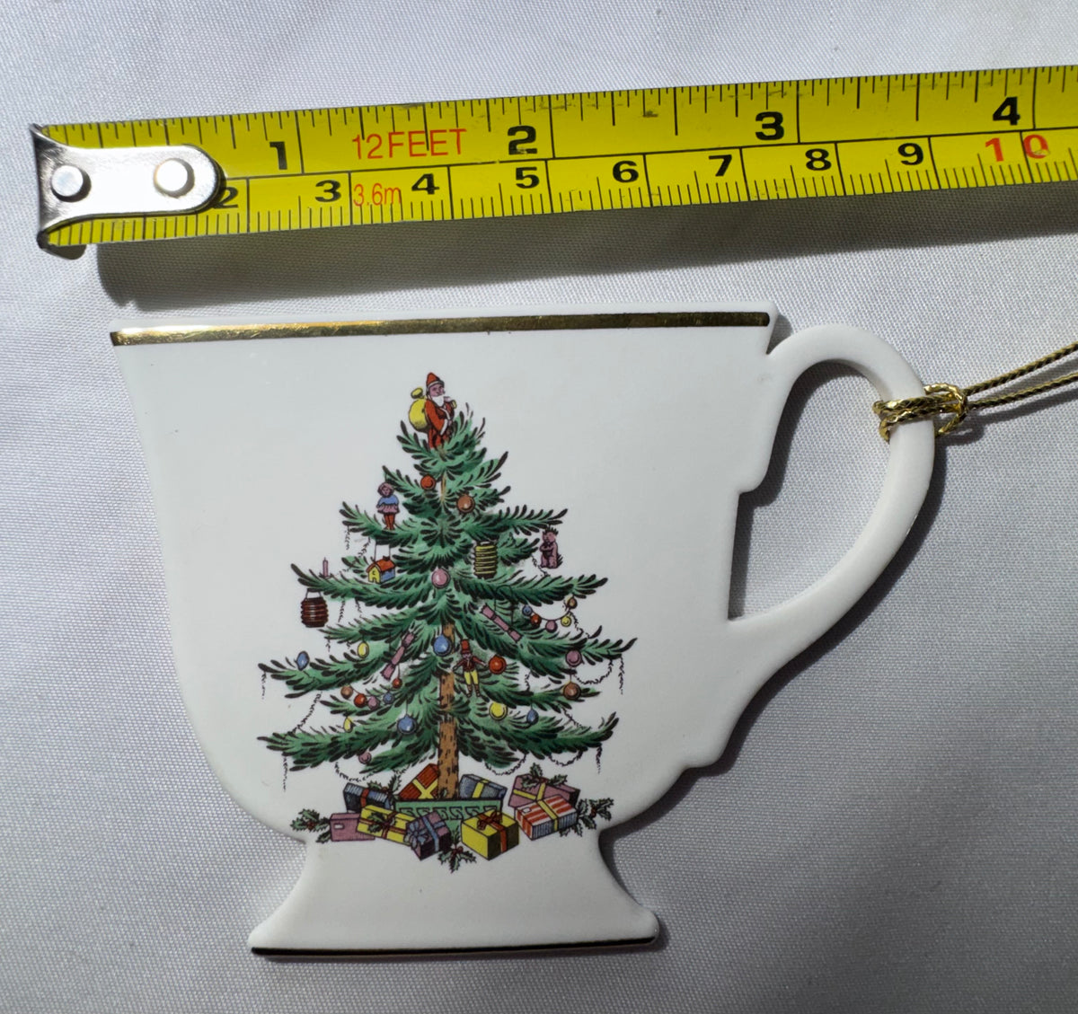 Vintage Spode Christmas Tree Teacup Ornament – Made in England