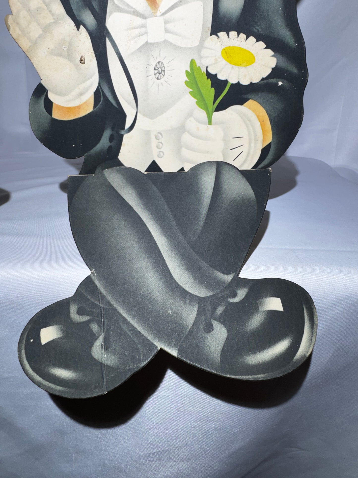 Vintage 1930s Charlie McCarthy & Mortimer Snerd Die Cut Cardboard Advertising Figures 21”