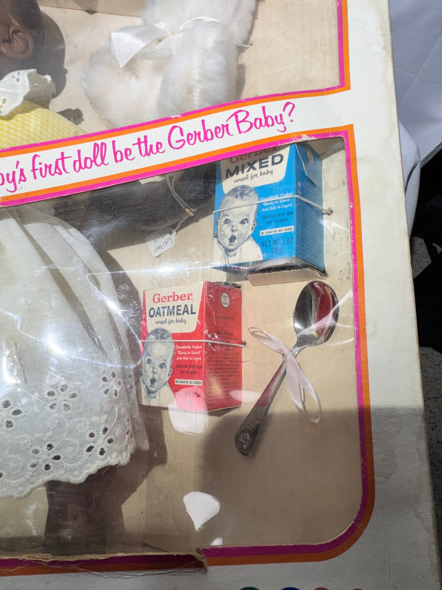 Vintage 1979 African American Gerber Baby Doll with Accessories – Original Box – Cries “Ma-Ma” – 17” Complete Set