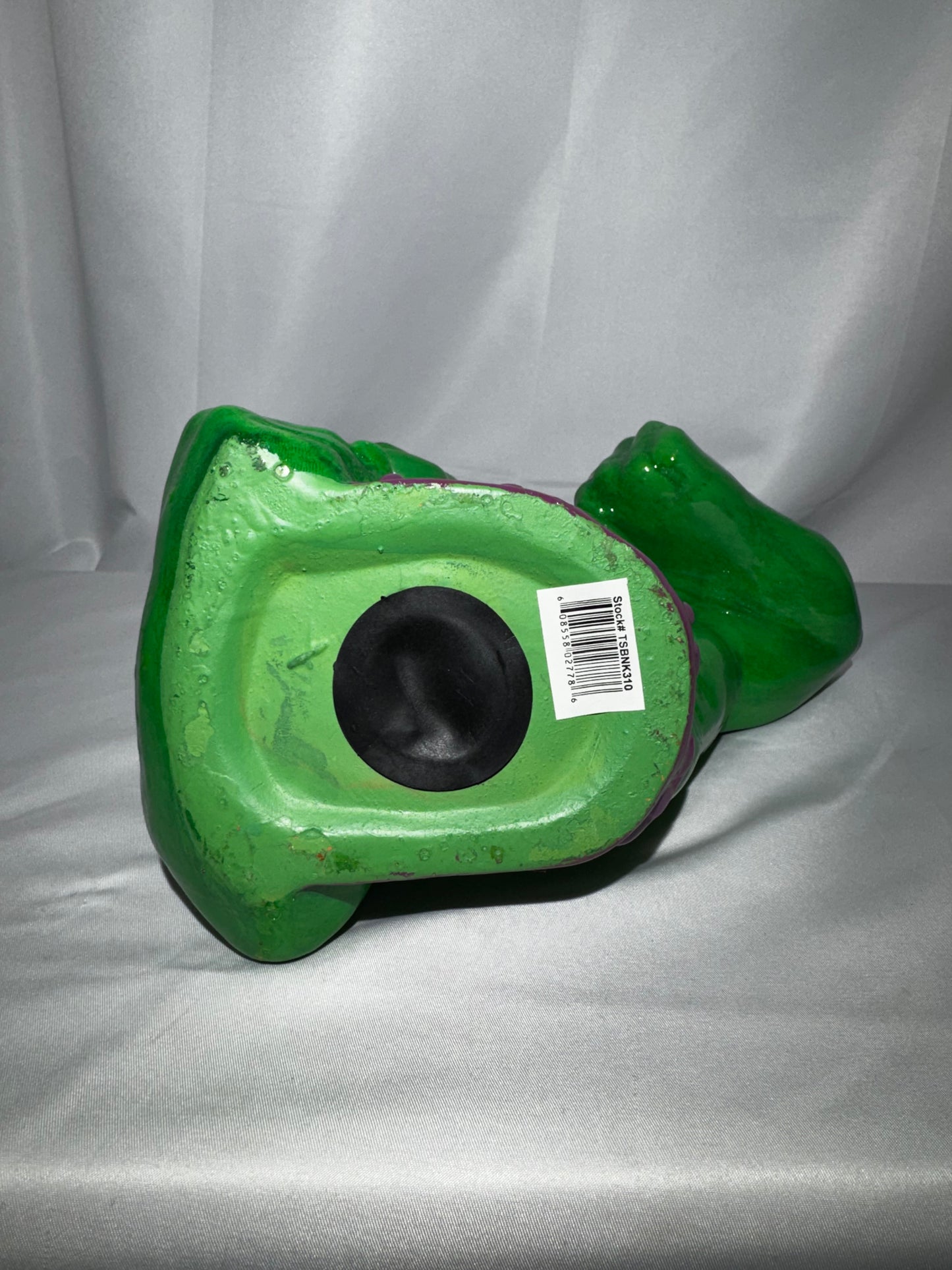 Marvel Incredible Hulk Green Ceramic Coin Bank Comic Images w/ Original Box 7”