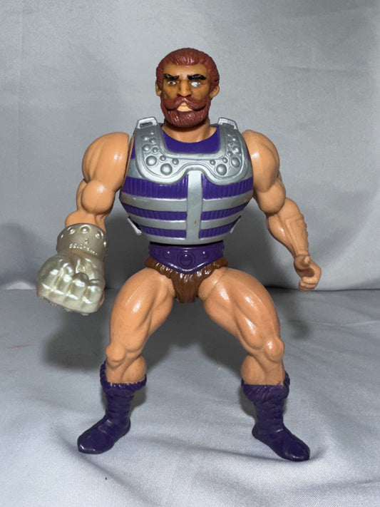 Vintage 1983 Mattel Masters of the Universe Fisto Action Figure w/ Power Fist & Armor – MOTU