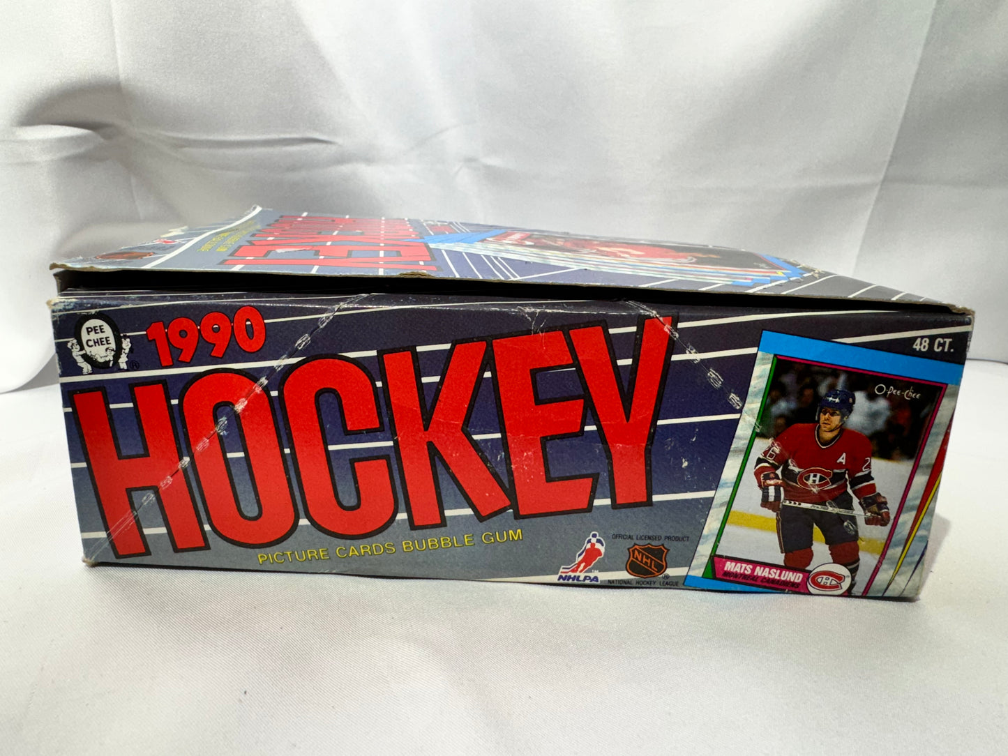 O-Pee-Chee 1990 NHL Hockey Cards – 48 Unopened Packs w/ Bubble Gum – Vintage Box