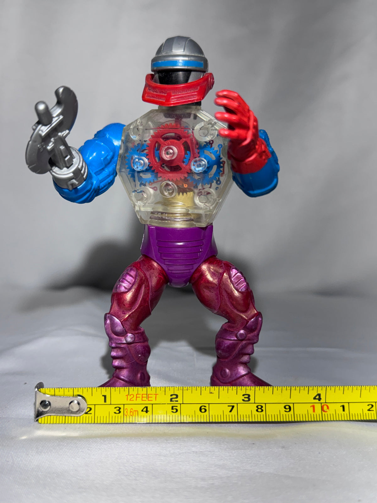 Vintage 1984 Mattel MOTU Roboto Action Figure Masters of the Universe w/ Attachment
