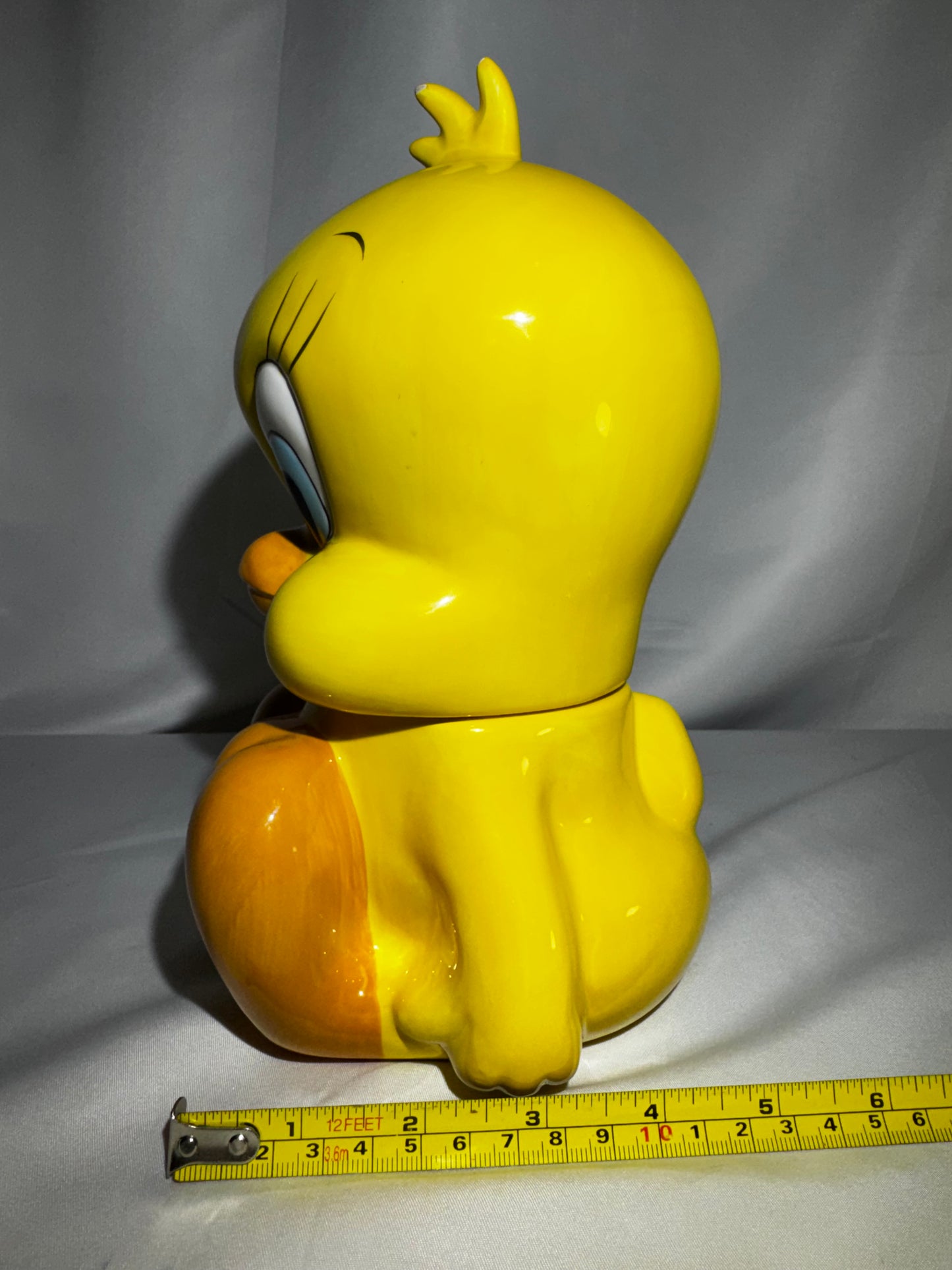 1995 Warner Bros Studio Store Tweety Bird Ceramic Cookie Jar Canister Vintage 9.5”