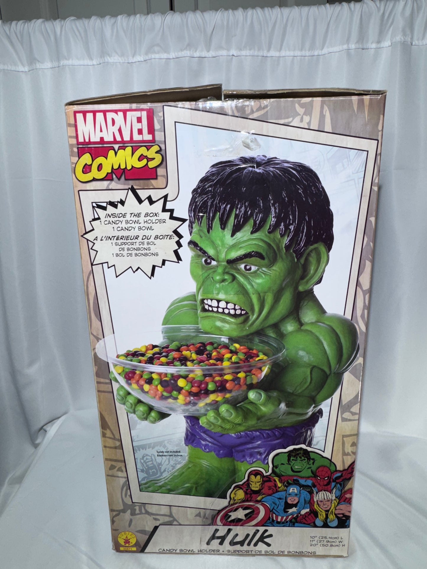 Marvel Hulk Candy Bowl Holder – Rubie’s Costume Co. 19” Halloween Decor