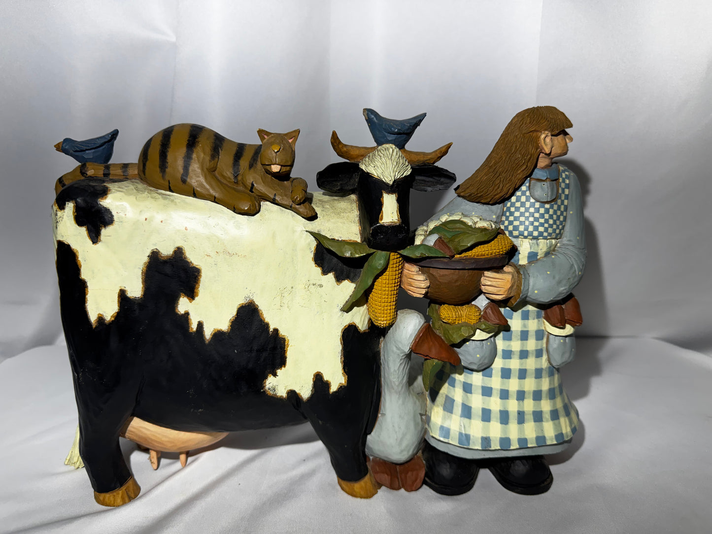 Williraye Studio When The Cows Come Home WW1509 2001 Folk Art Figurine Read