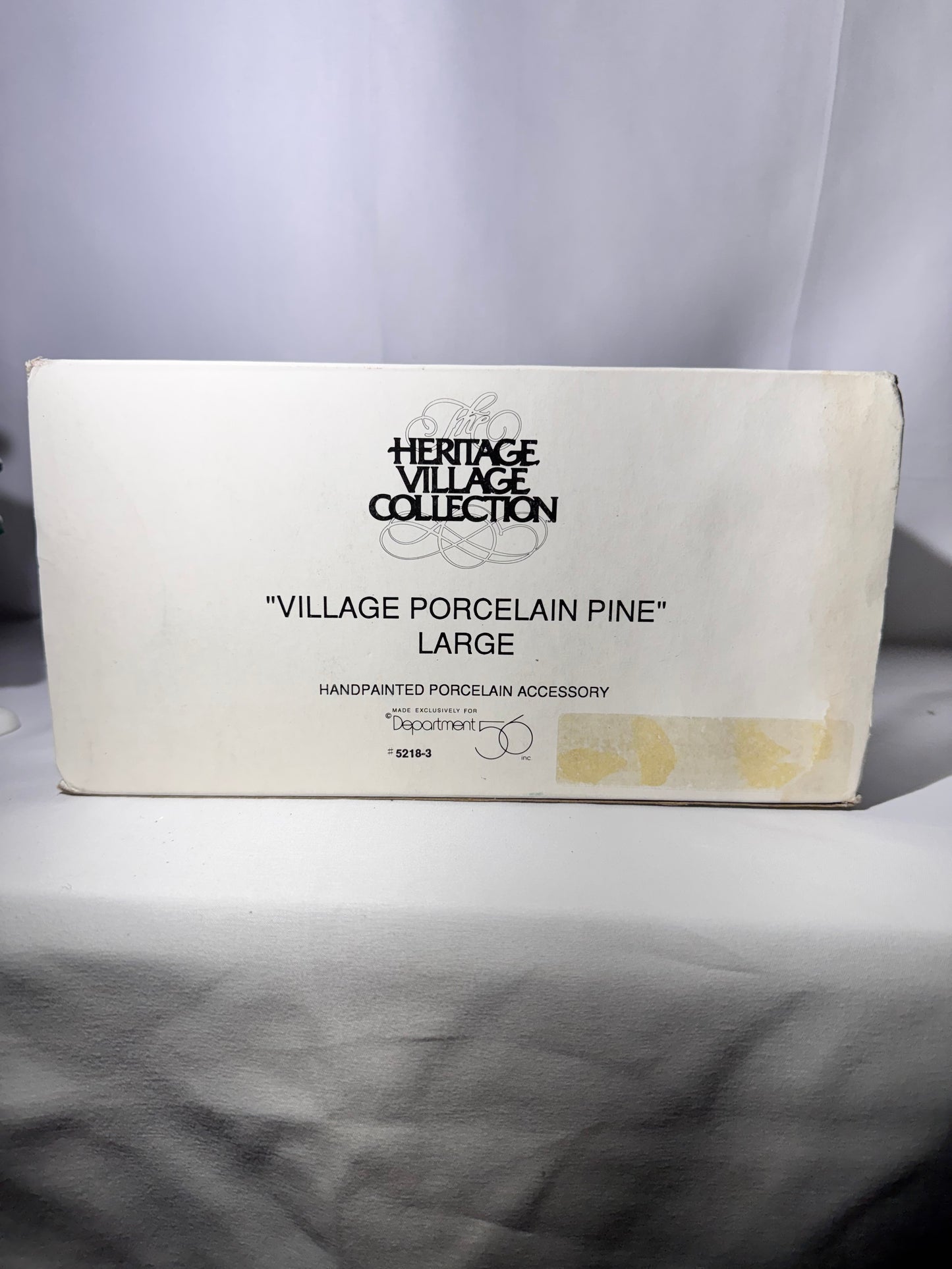 Department 56 Heritage Village Collection – “Village Porcelain Pine” (Large) – Item #5218-3