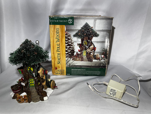 Department 56 North Pole Woods Trim-A-Tree Factory #56884 Retired 2001 Read