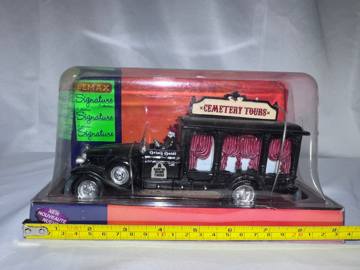 Lemax Spooky Town Cemetery Tour Bus #23956 – Retired – Original Box