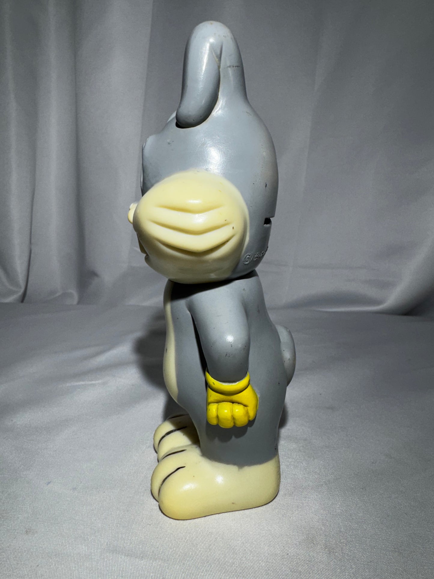 1976 R. Dakin Bugs Bunny Vinyl Coin Bank 7” Vintage Looney Tunes Warner Bros Chubby Bank