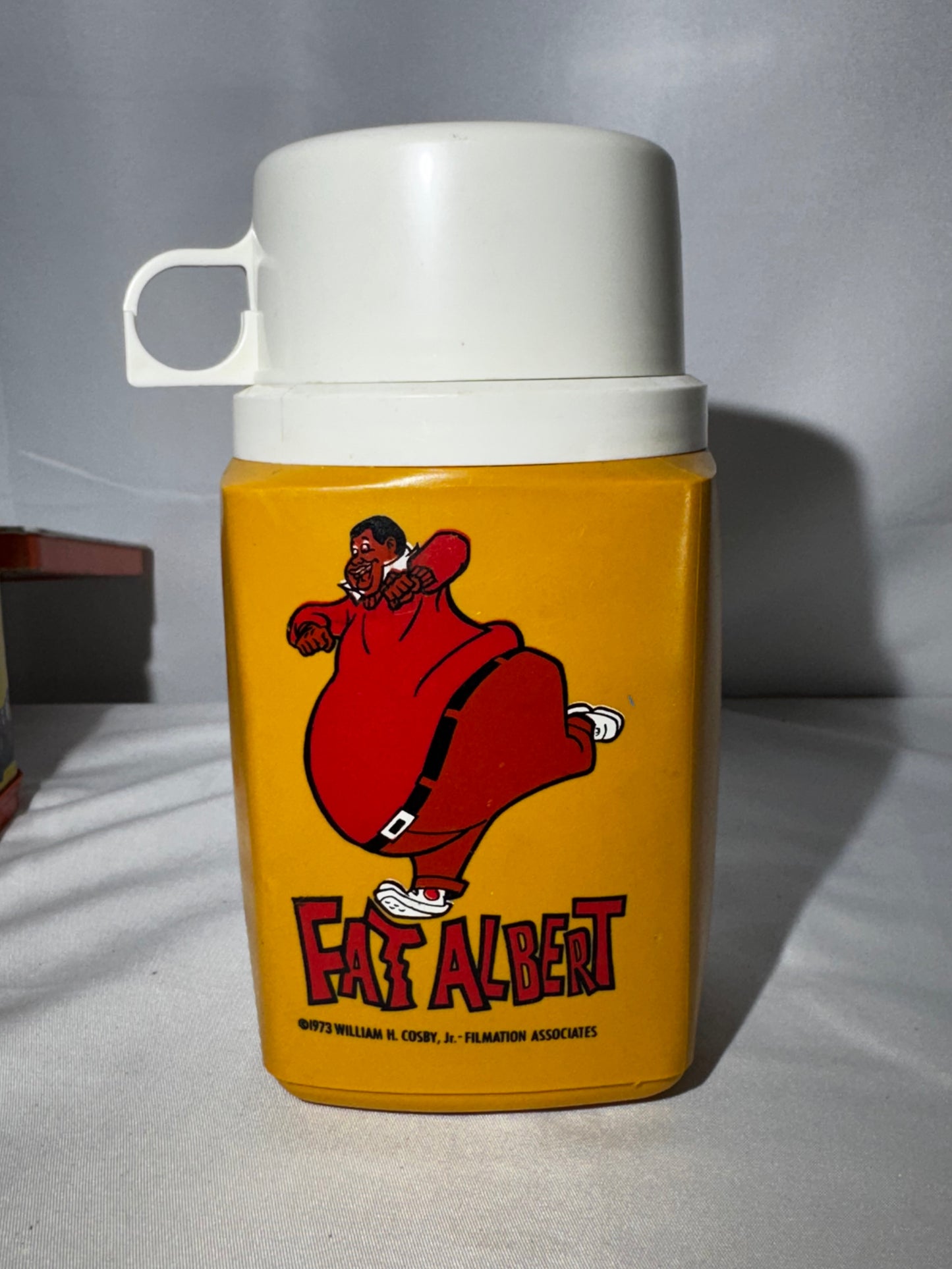 Vintage 1973 Fat Albert and the Cosby Kids Metal Lunch Box w/ Original Thermos