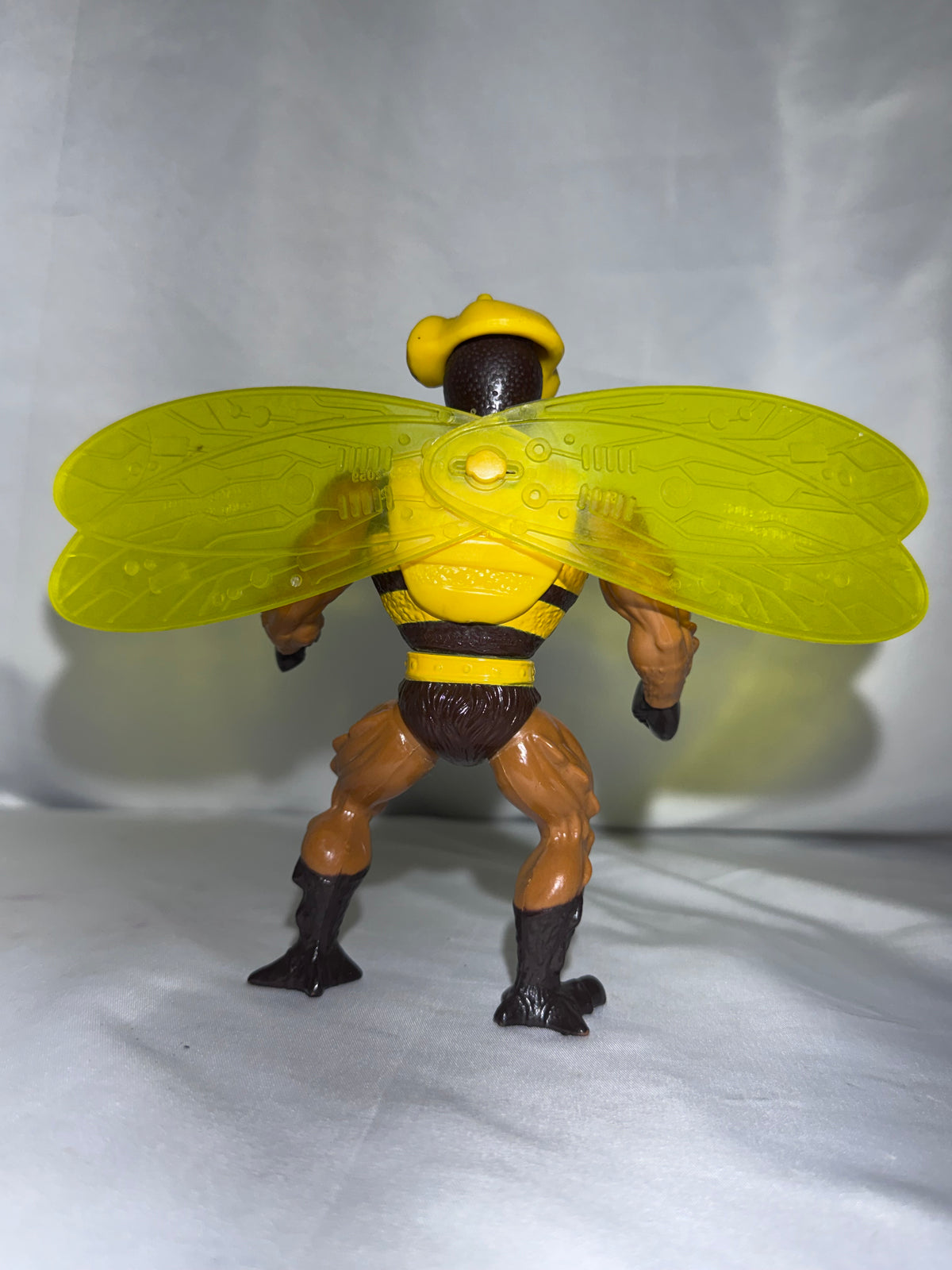 Vintage 1984 Mattel Masters of the Universe Buzz-Off Action Figure w/ Wings, Helmet & Axe