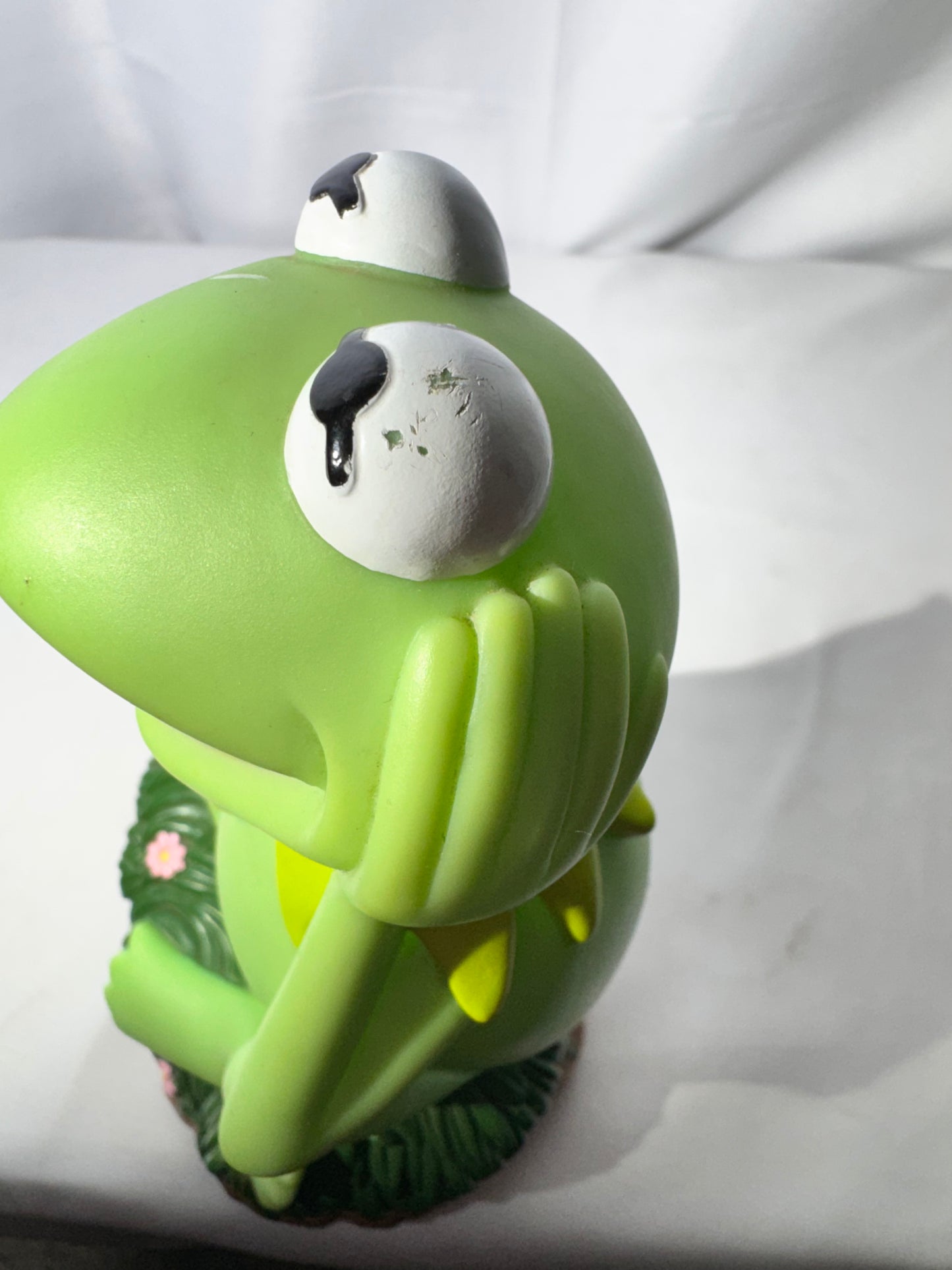 Vintage Kermit the Frog Piggy Bank – Muppets by Jim Henson / Applause – 8½” Tall