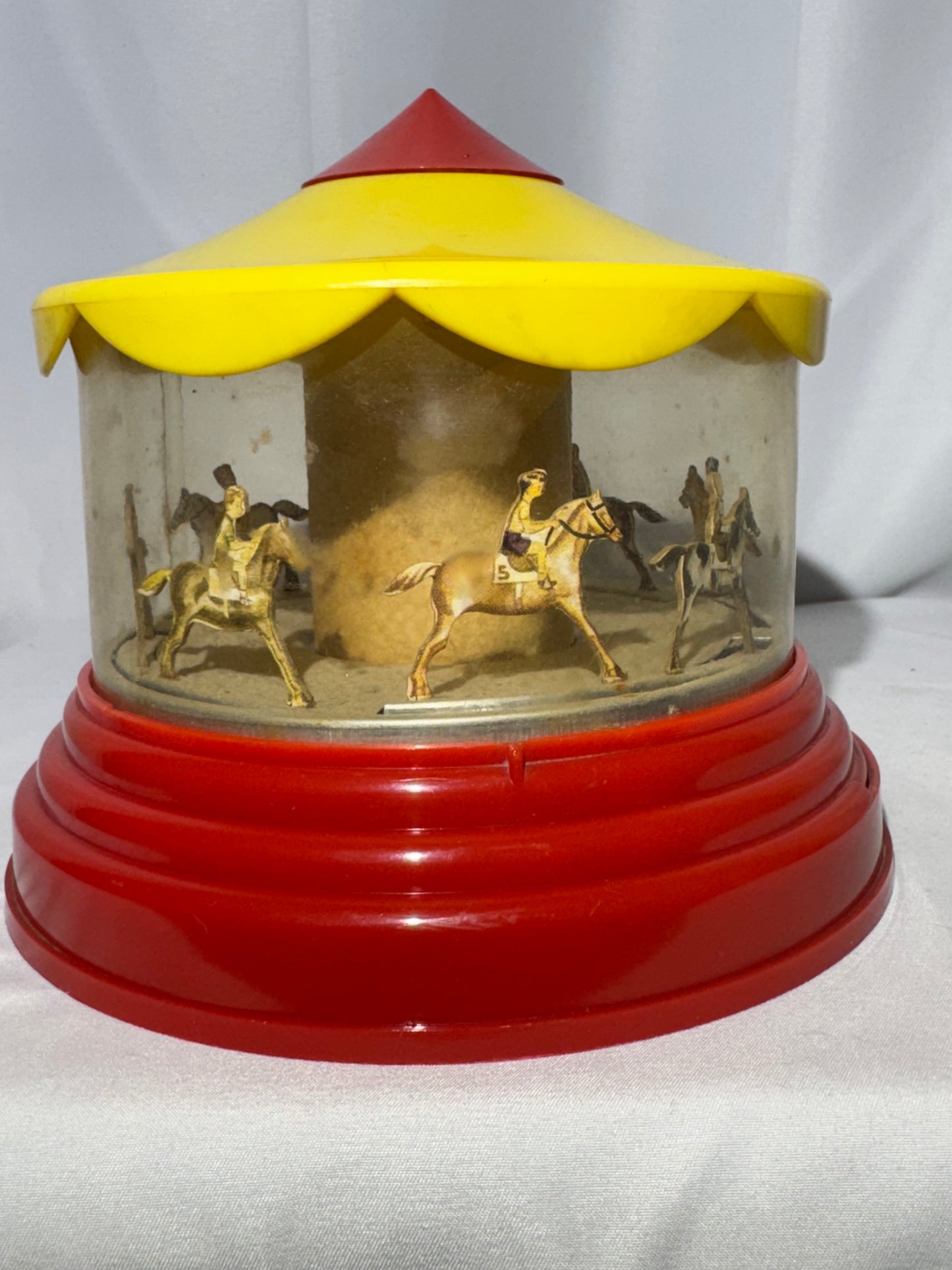 Antique Carousel Racing Horse Toy / Bank – Merry-Go-Round Finish